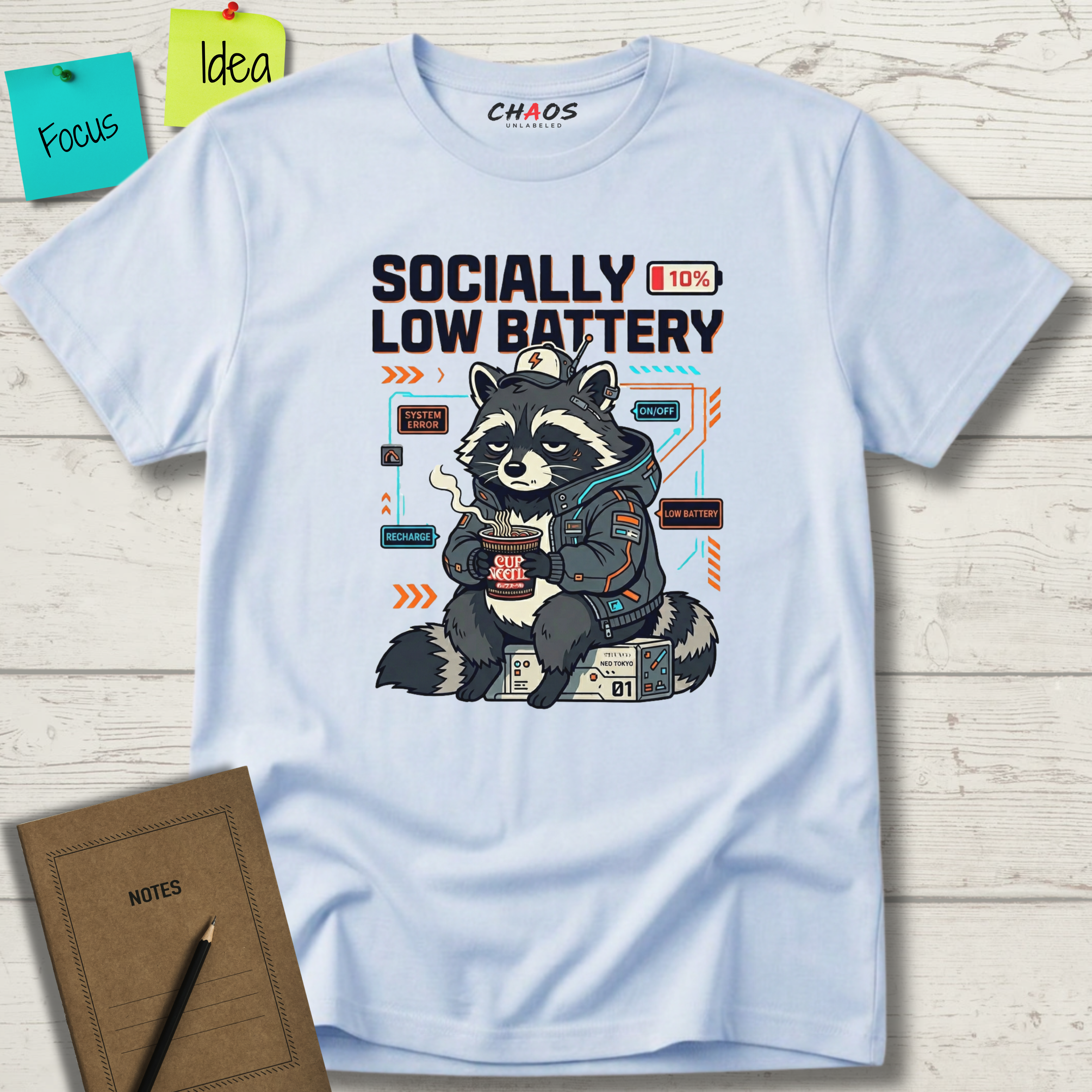 Socially Low Baterry T-Shirt