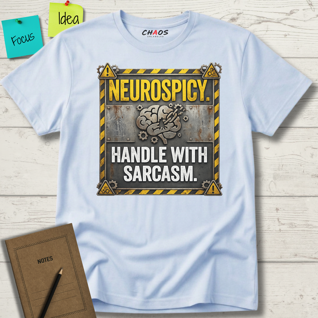 Neurospicy. Handle With Sarcasm T-Shirt