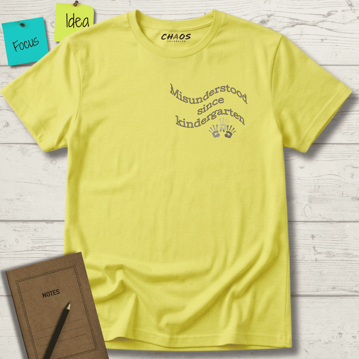 MISUNDERSTOOD SINCE KINDERGARTEN T-SHIRT