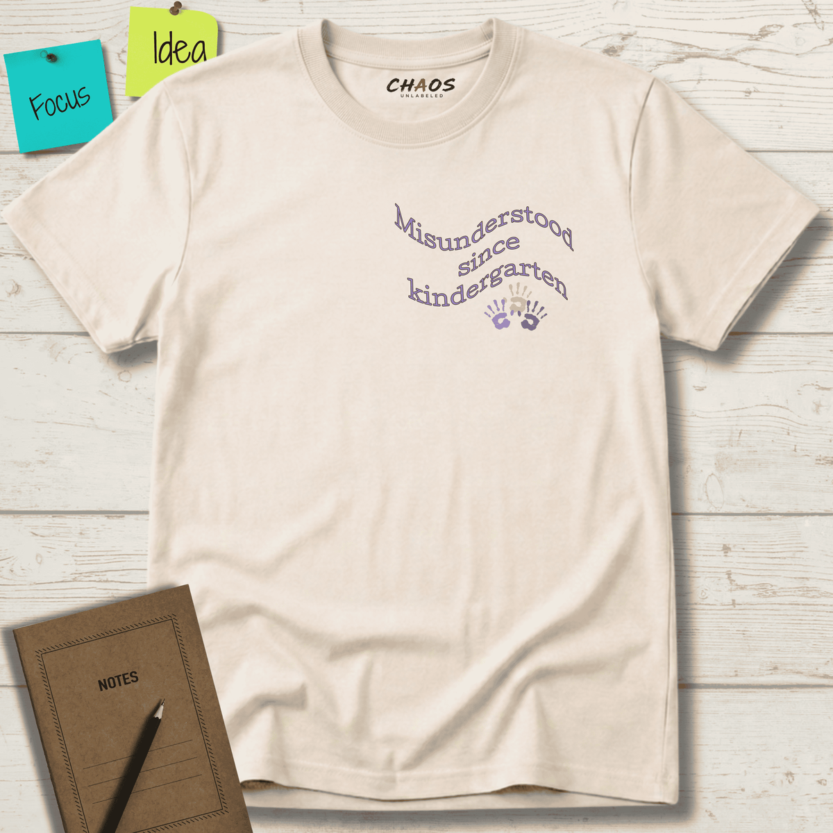 MISUNDERSTOOD SINCE KINDERGARTEN T-SHIRT