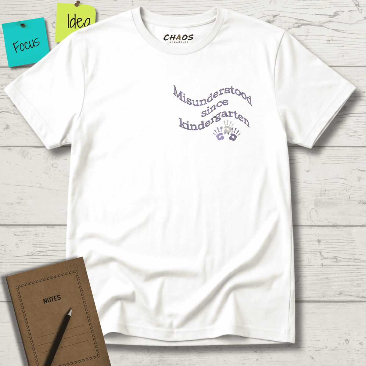 MISUNDERSTOOD SINCE KINDERGARTEN T-SHIRT