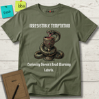 Irresistible Temptation. Curiosity Doesn.t Read Warning Labels T-Shirt