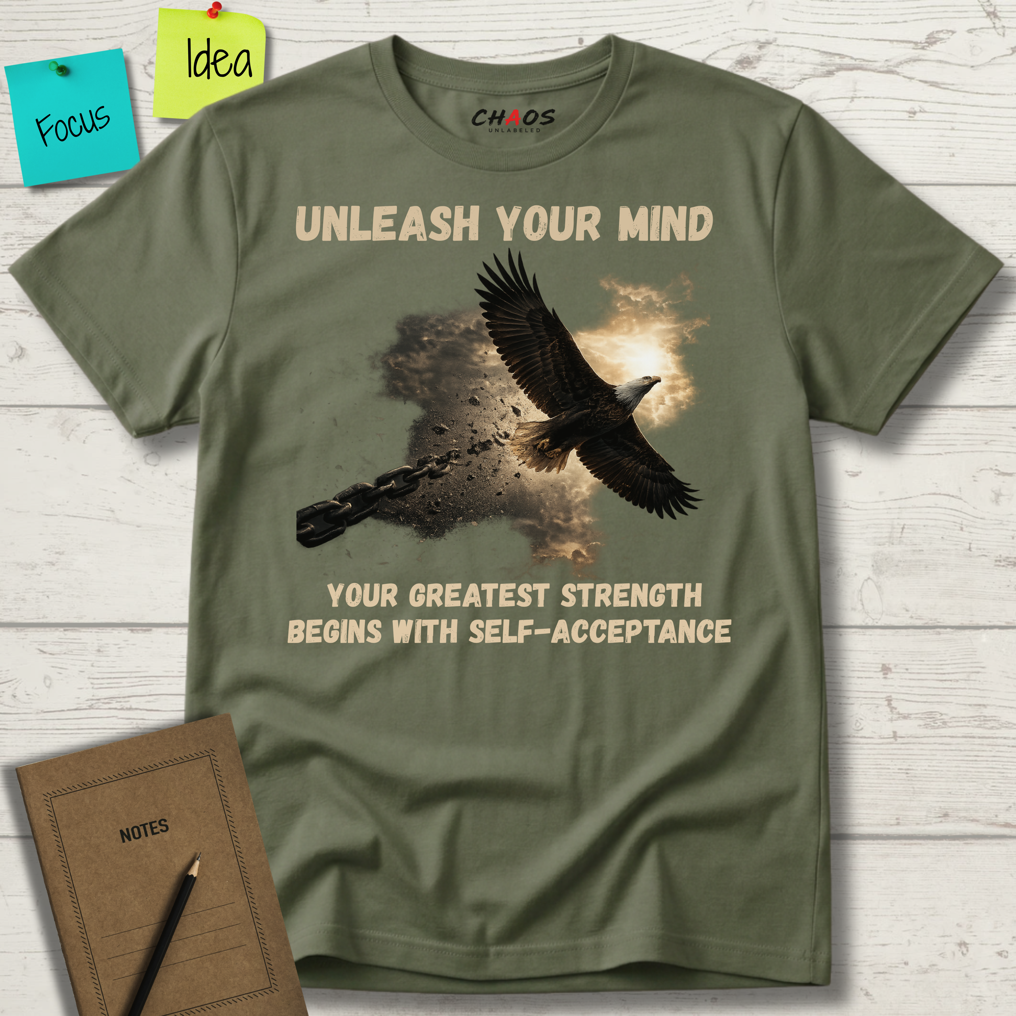 UNLEASH YOUR MIND. Your Greatest Strength Begins With Self-Acceptance T-Shirt