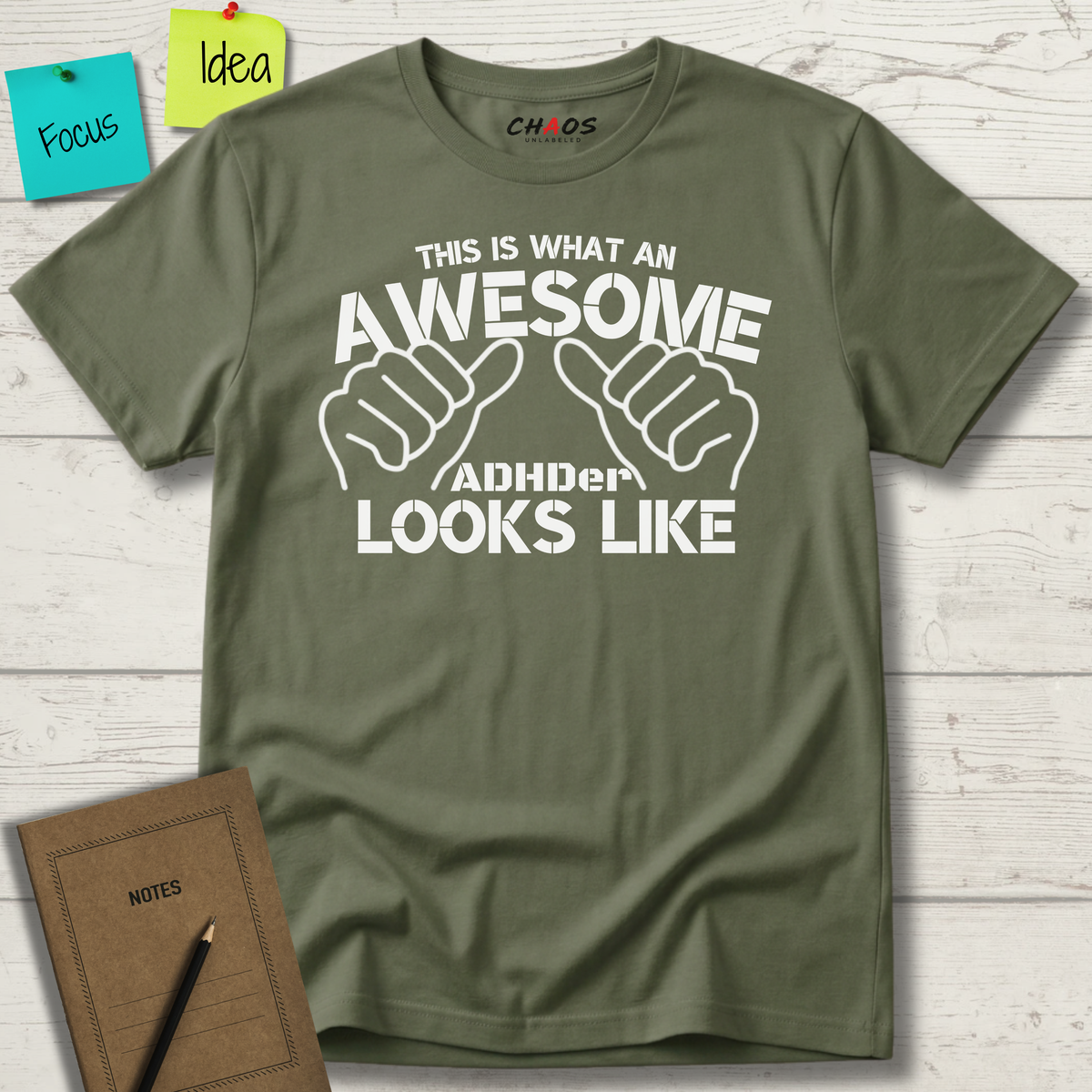 THIS IS WHAT AN AWESOME ADHDER LOOKS LIKE T-SHIRT