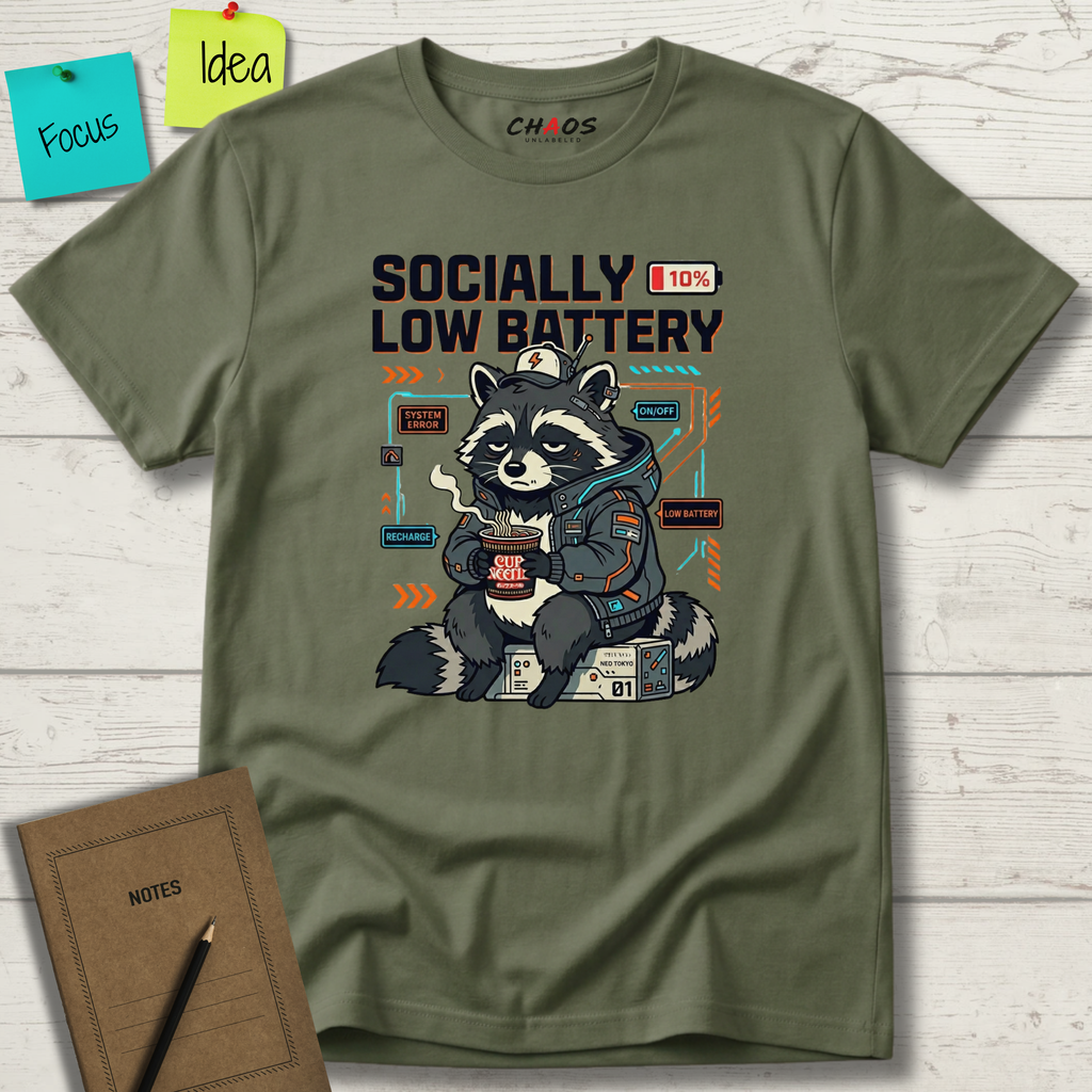 Socially Low Baterry T-Shirt