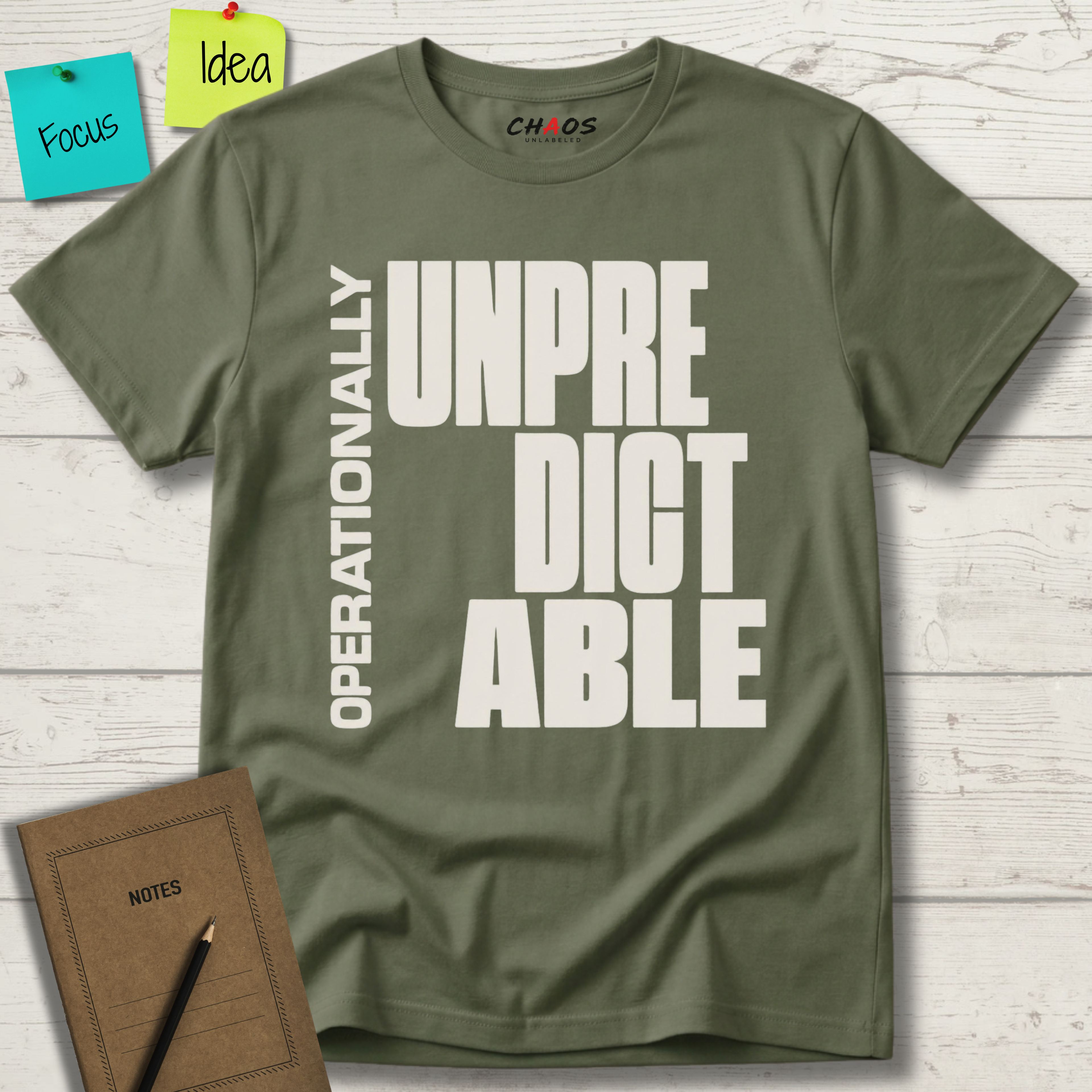 OPERATIONALLY UNPREDICTABLE T-SHIRT