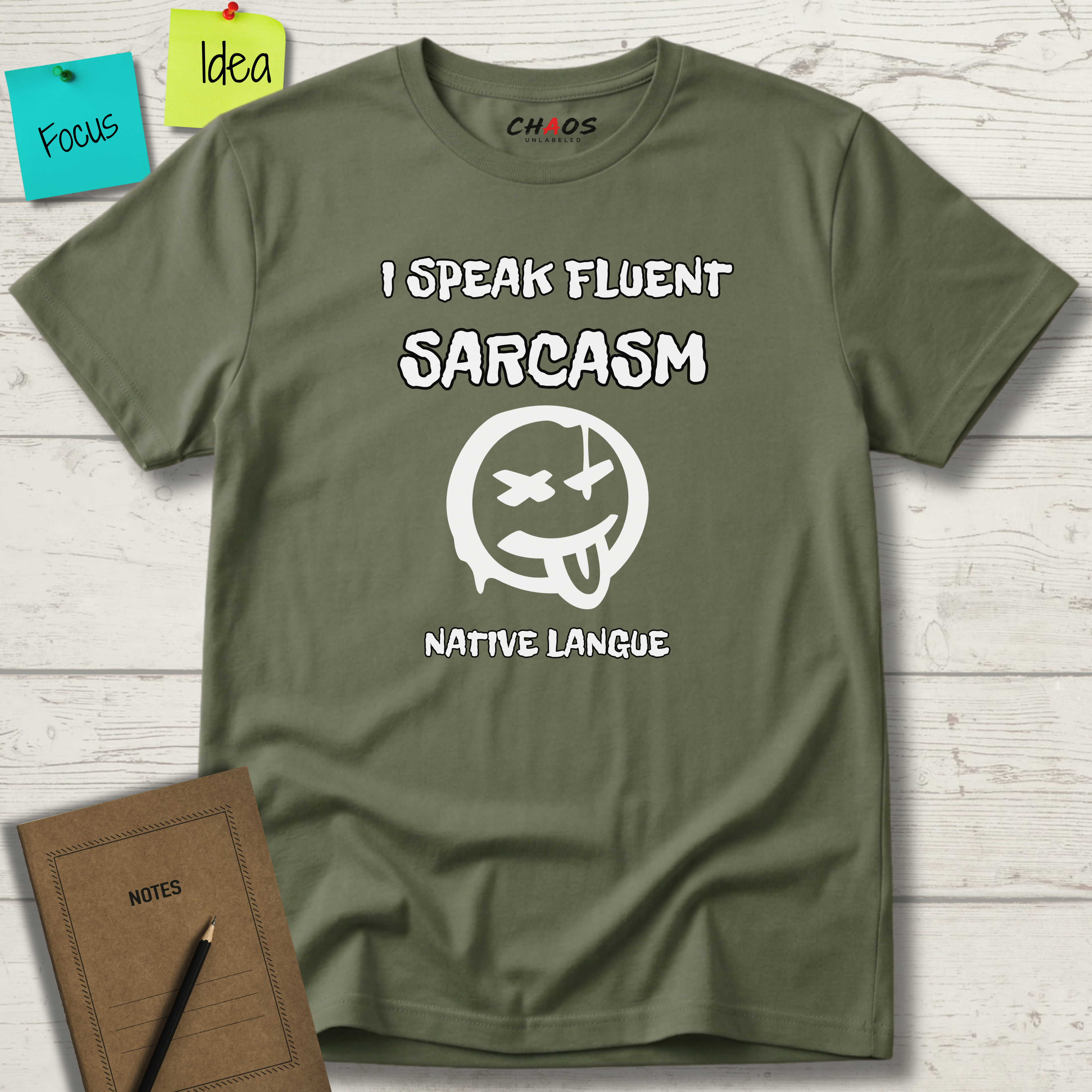 I SPEAK FLUENT SARCASM NATIVE LANGUE T-SHIRT