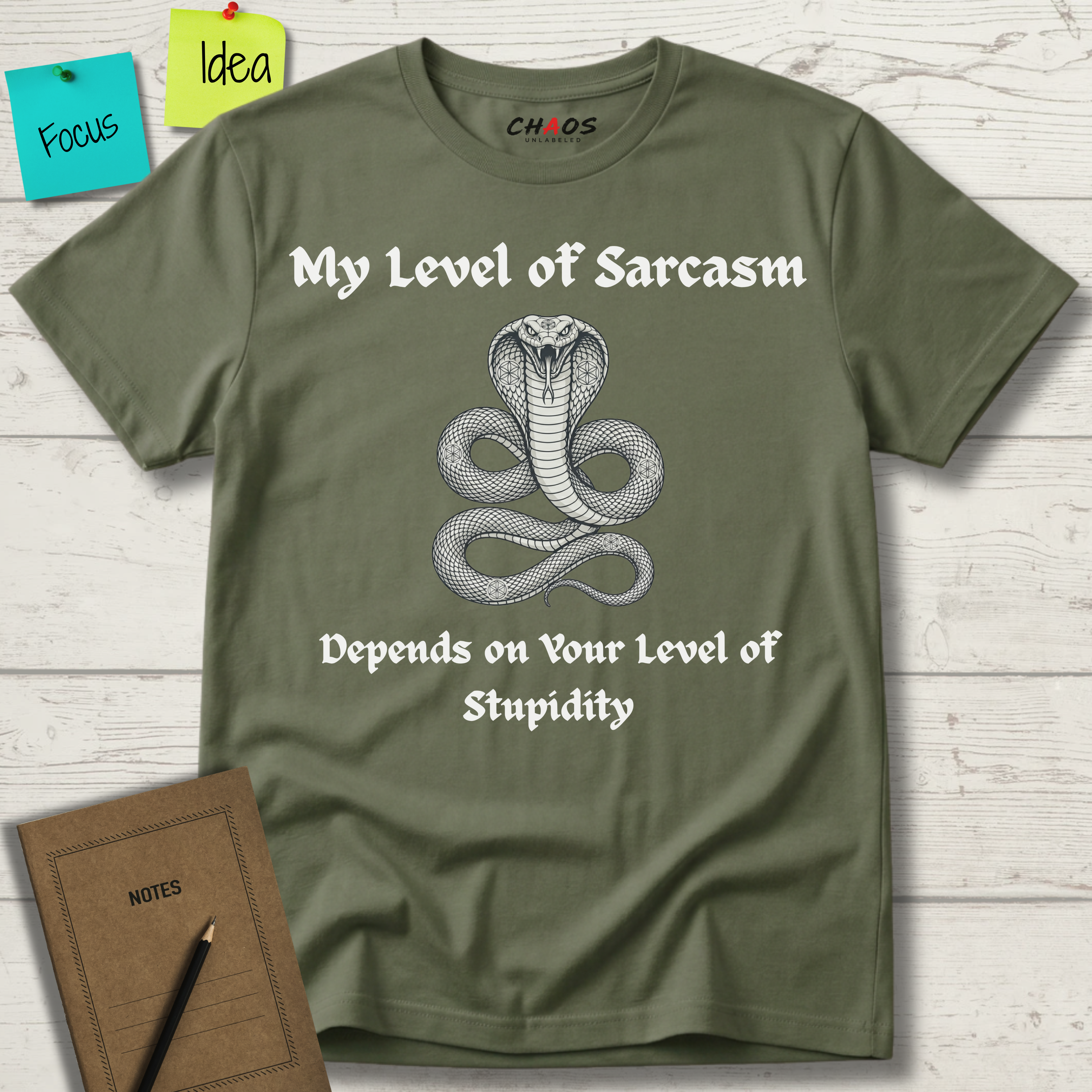 My Level Of Sarcasm Depends Of Your Level Of Stupidity T-Shirt