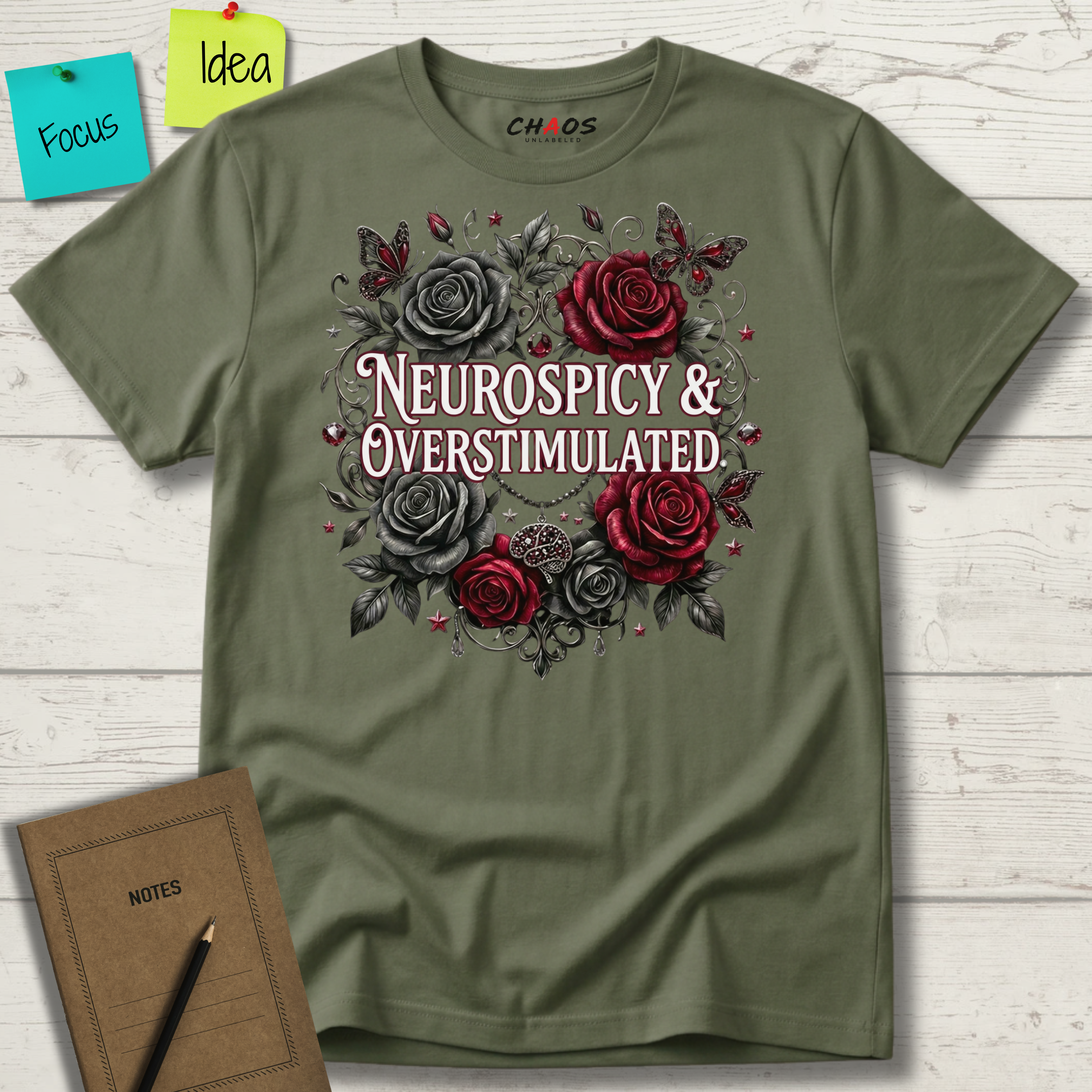 Neurospicy and Overstimulated T-Shirt