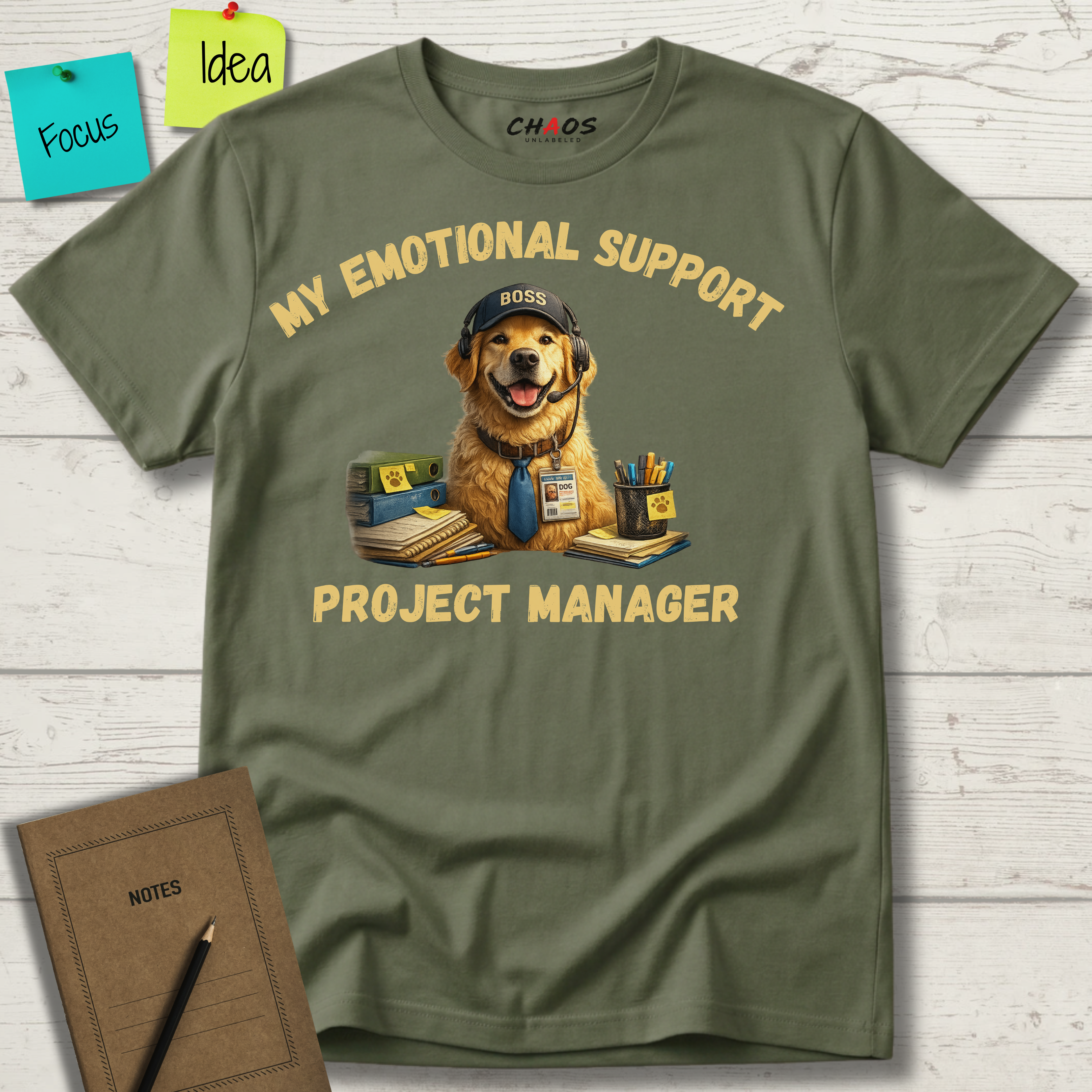 My Emotional Support Project Manager T-Shirt