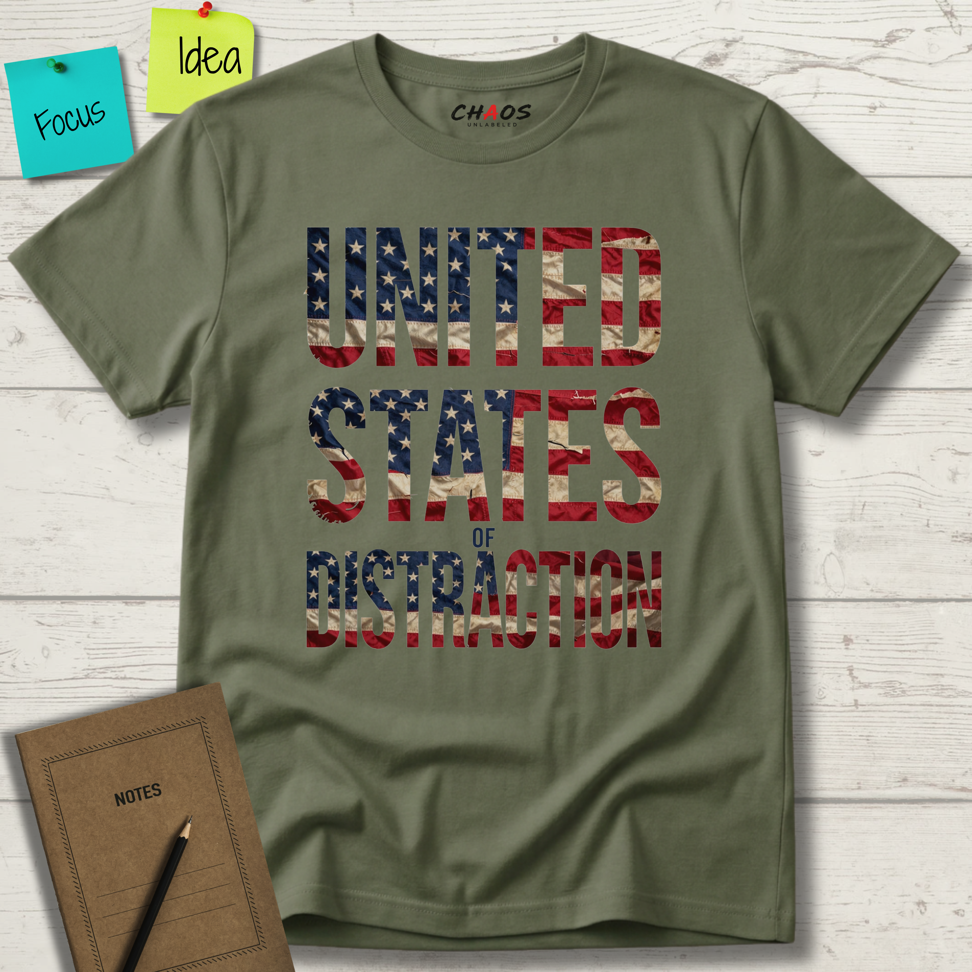 UNITED STATES OF DISTRACTION T-SHIRT