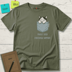 POCKET-SIZED EMOTIONAL SUPPORT T-SHIRT