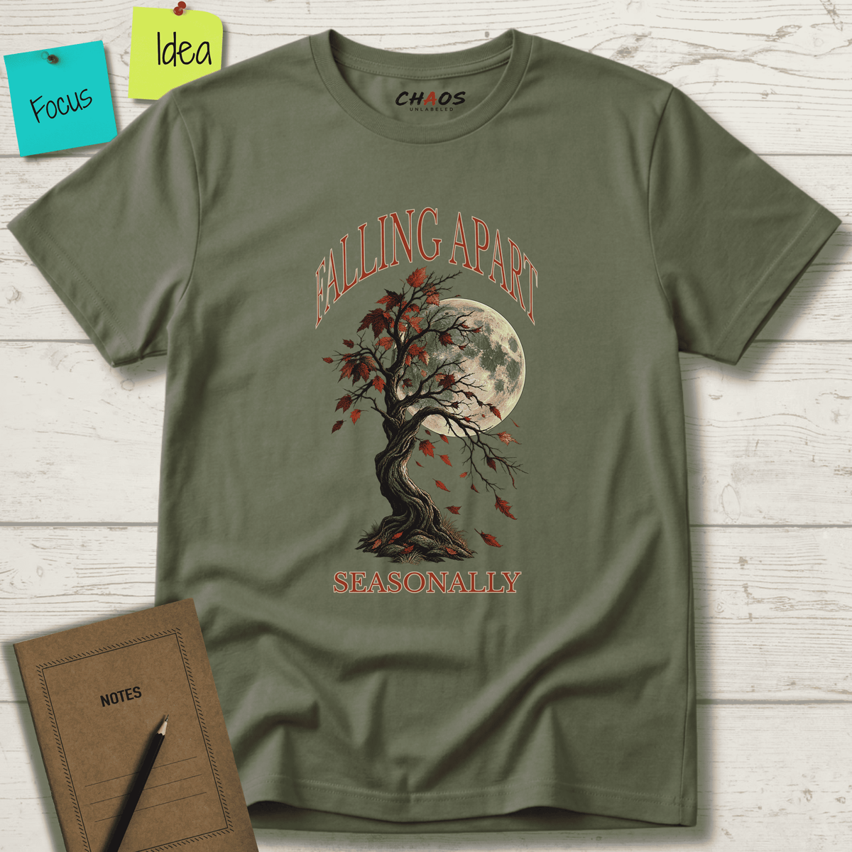FALLING APART SEASONALLY T-SHIRT