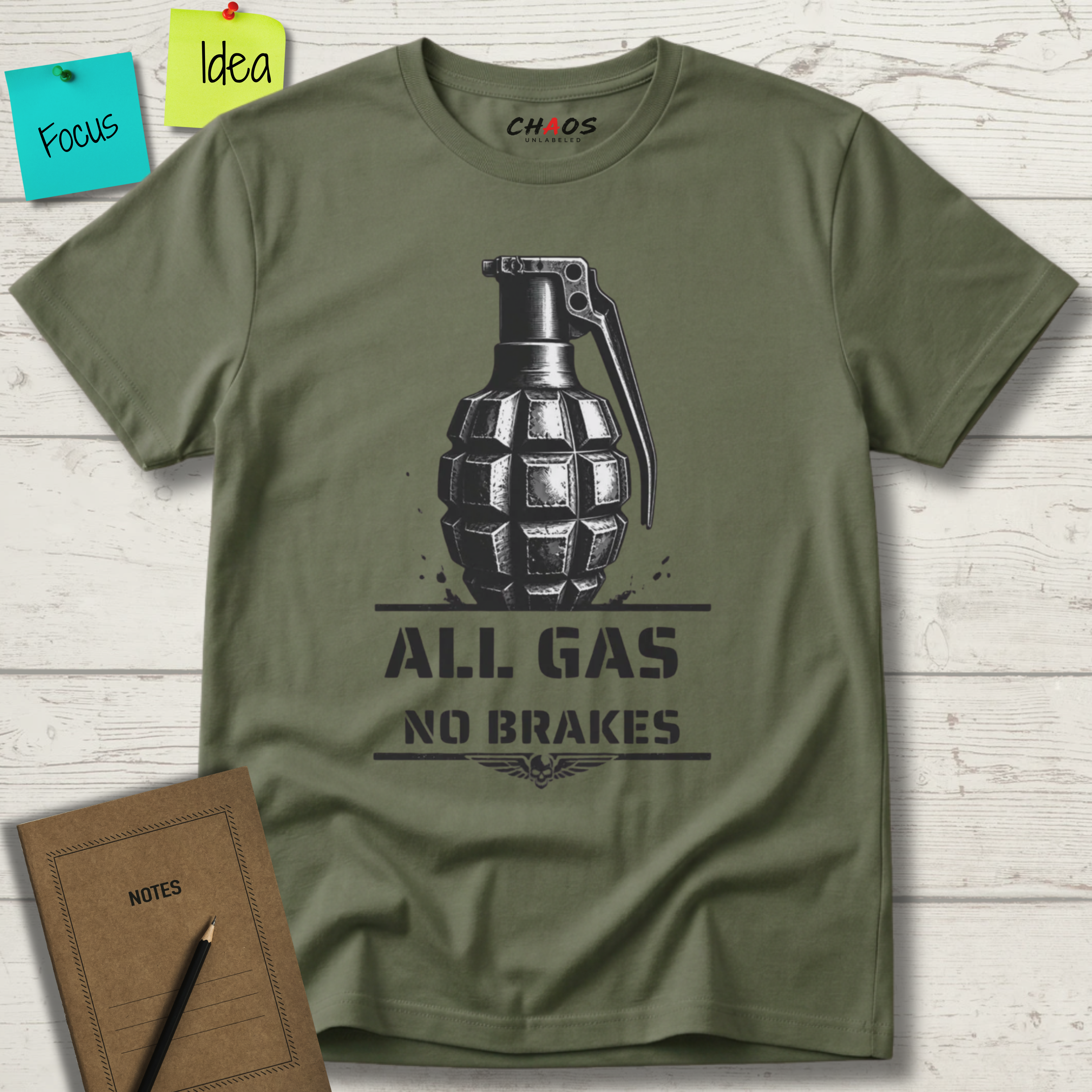 ALL GAS NO BRAKES T-SHIRT