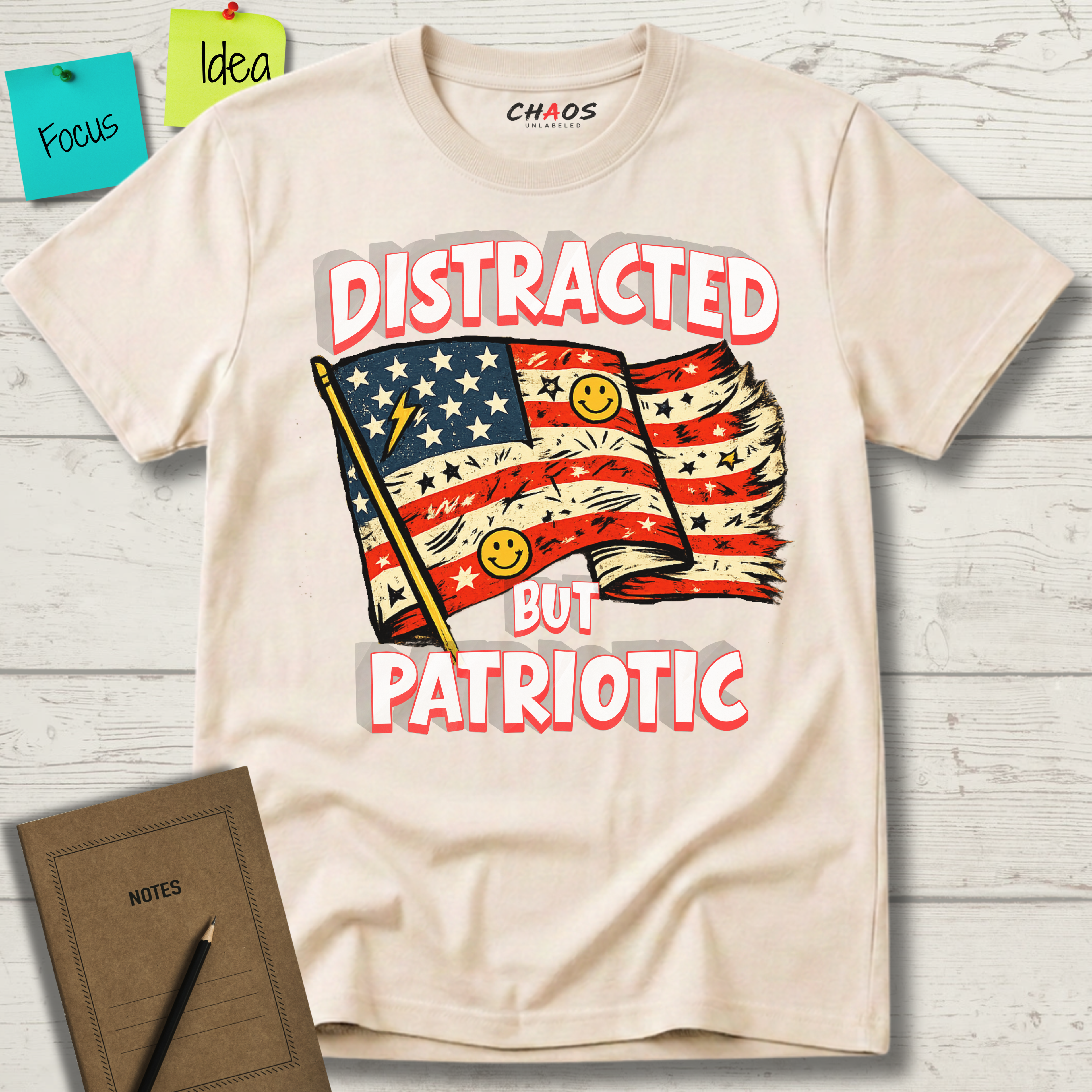 Distracted But Patriotic T-Shirt