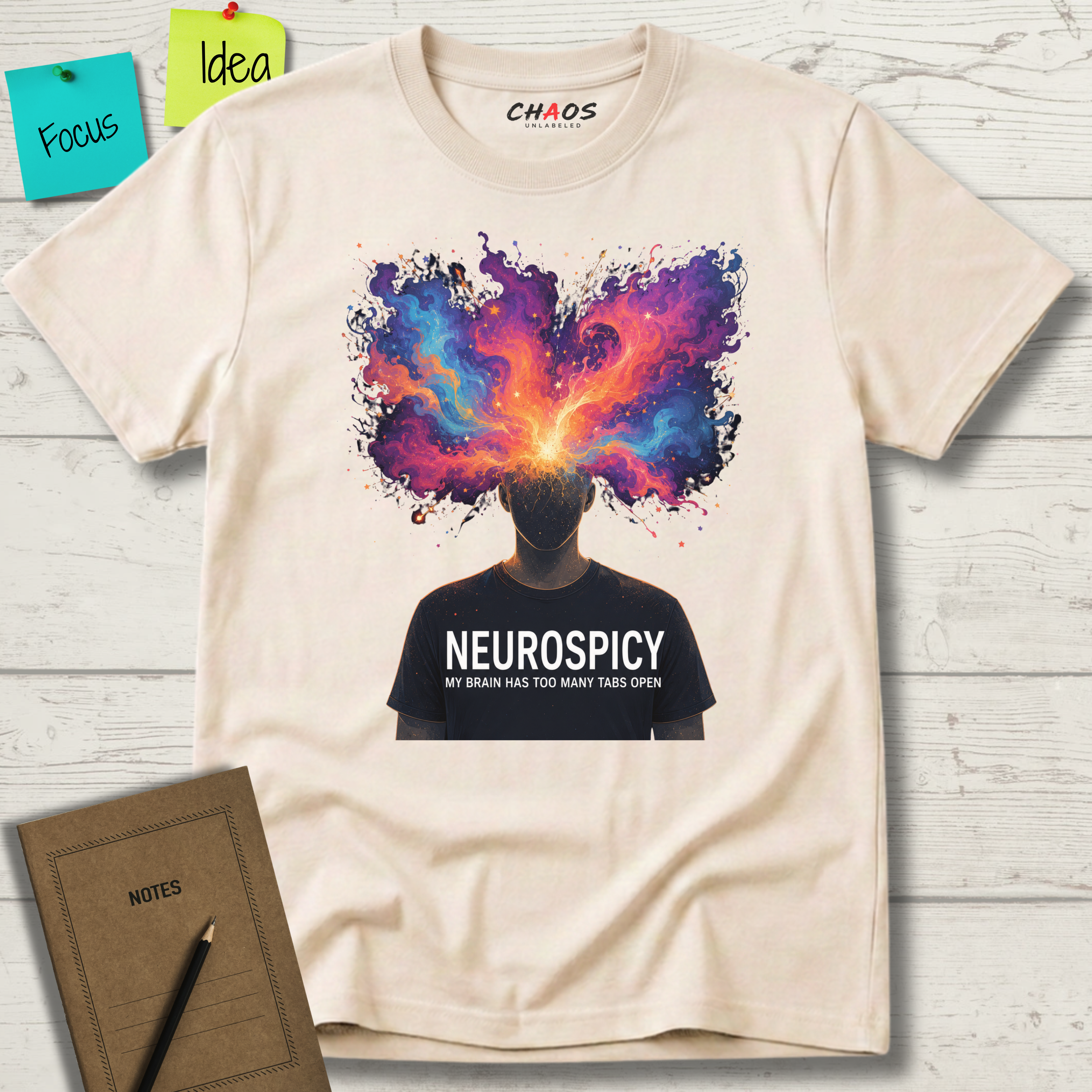 Neurospicy My Brain Has Too Many Tabs Open T-Shirt