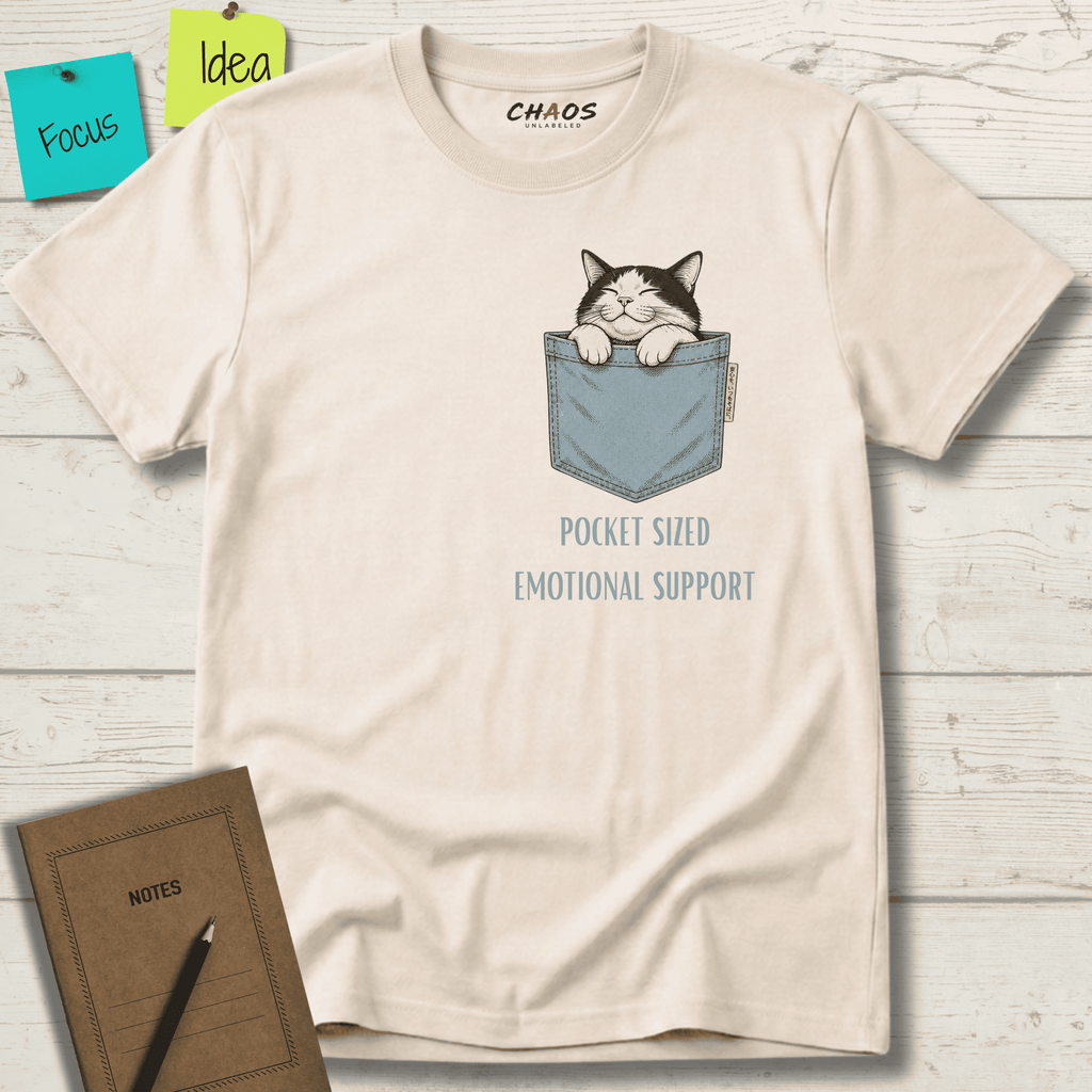 POCKET-SIZED EMOTIONAL SUPPORT T-SHIRT