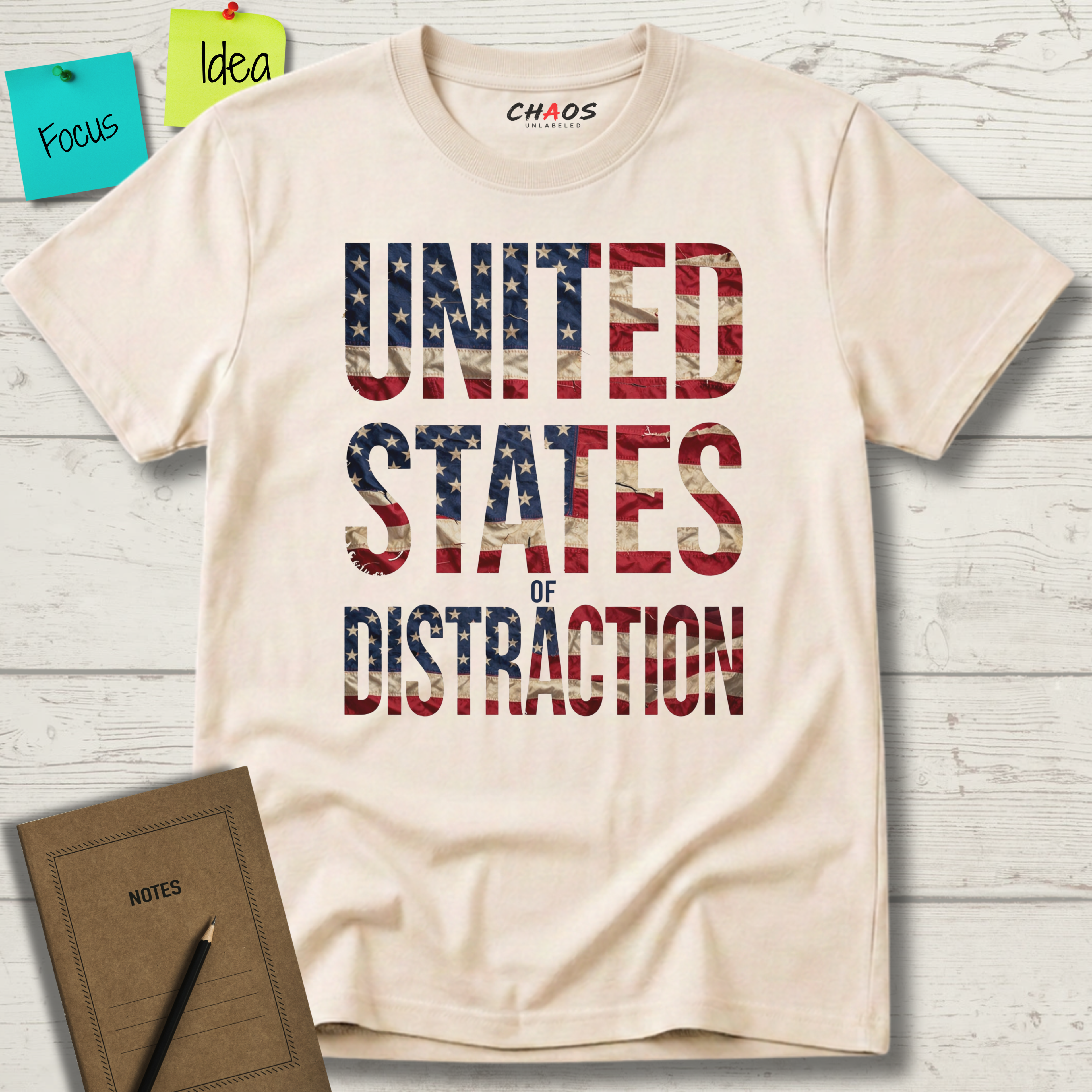 UNITED STATES OF DISTRACTION T-SHIRT