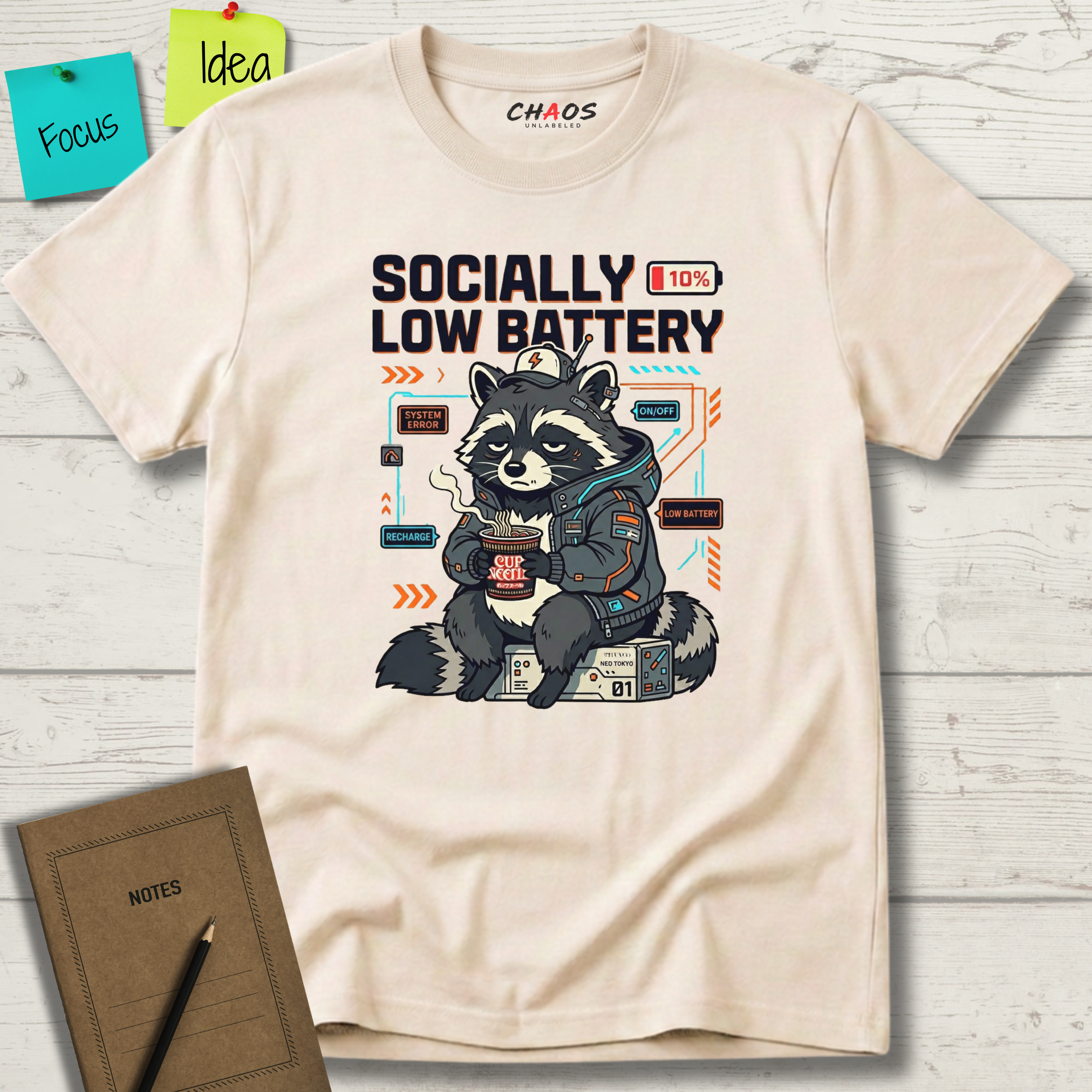 Socially Low Baterry T-Shirt
