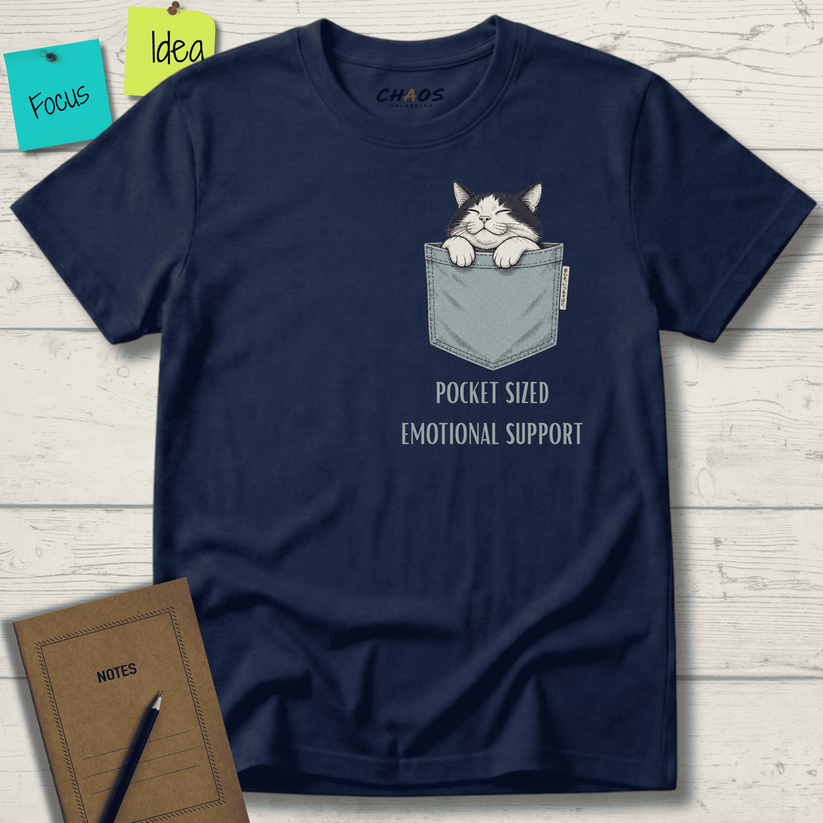 POCKET-SIZED EMOTIONAL SUPPORT T-SHIRT