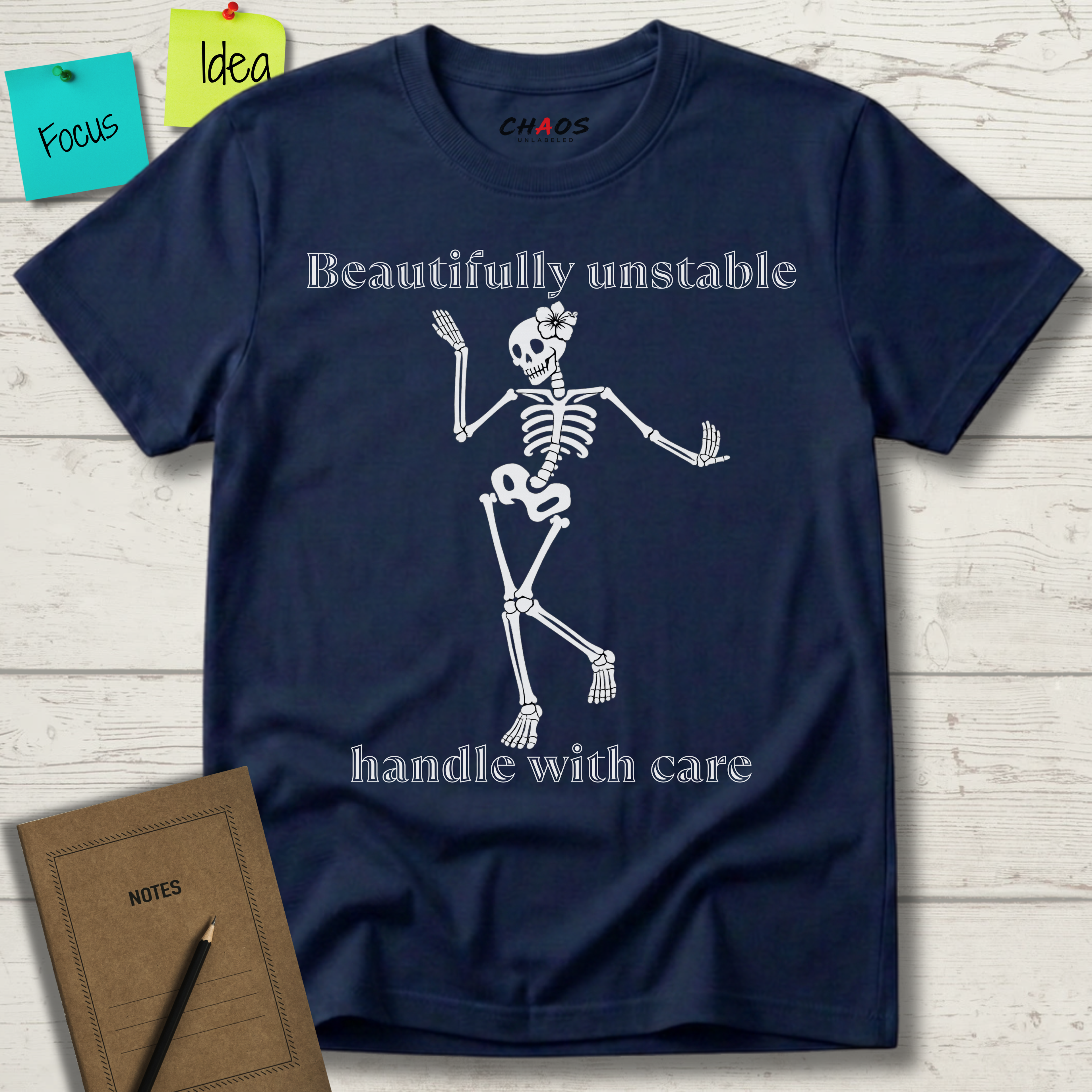 BEAUTIFFULLY UNSTABLE HANDLE WITH CARE T-SHIRT
