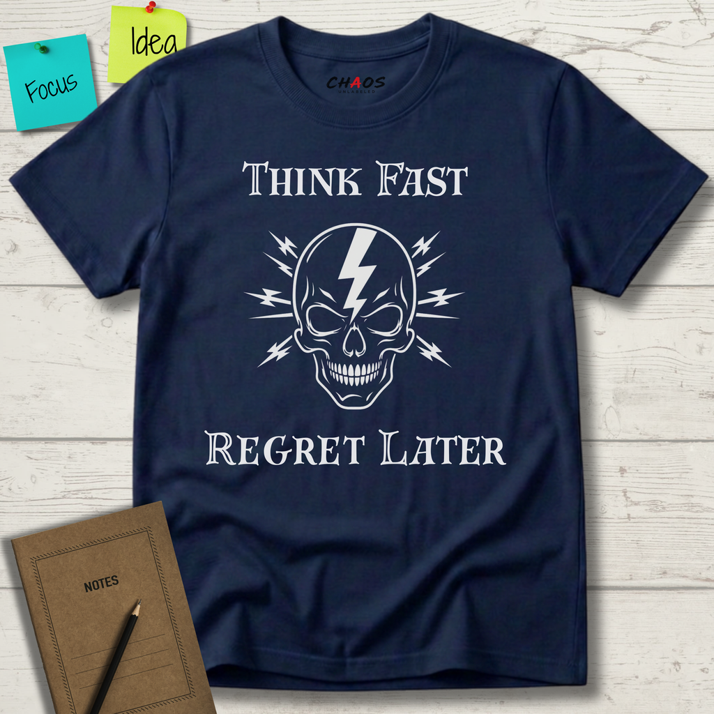 Think Fast. Regret Later. T-Shirt