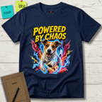 POWERED BY CHAOS JACK RUSSELL TERRIER T-SHIRT