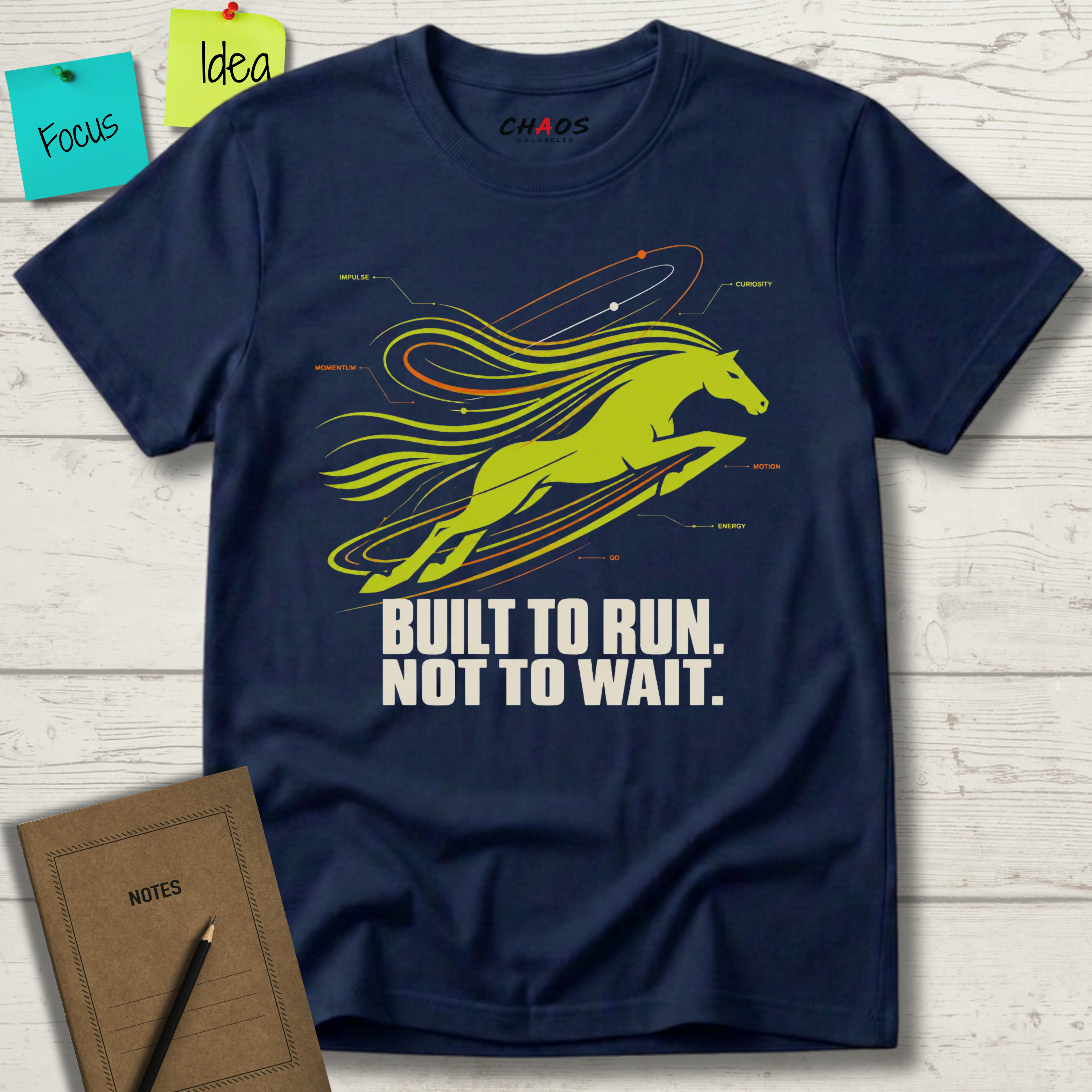 BUILT TO RUN NOT TO WAIT T-SHIRT
