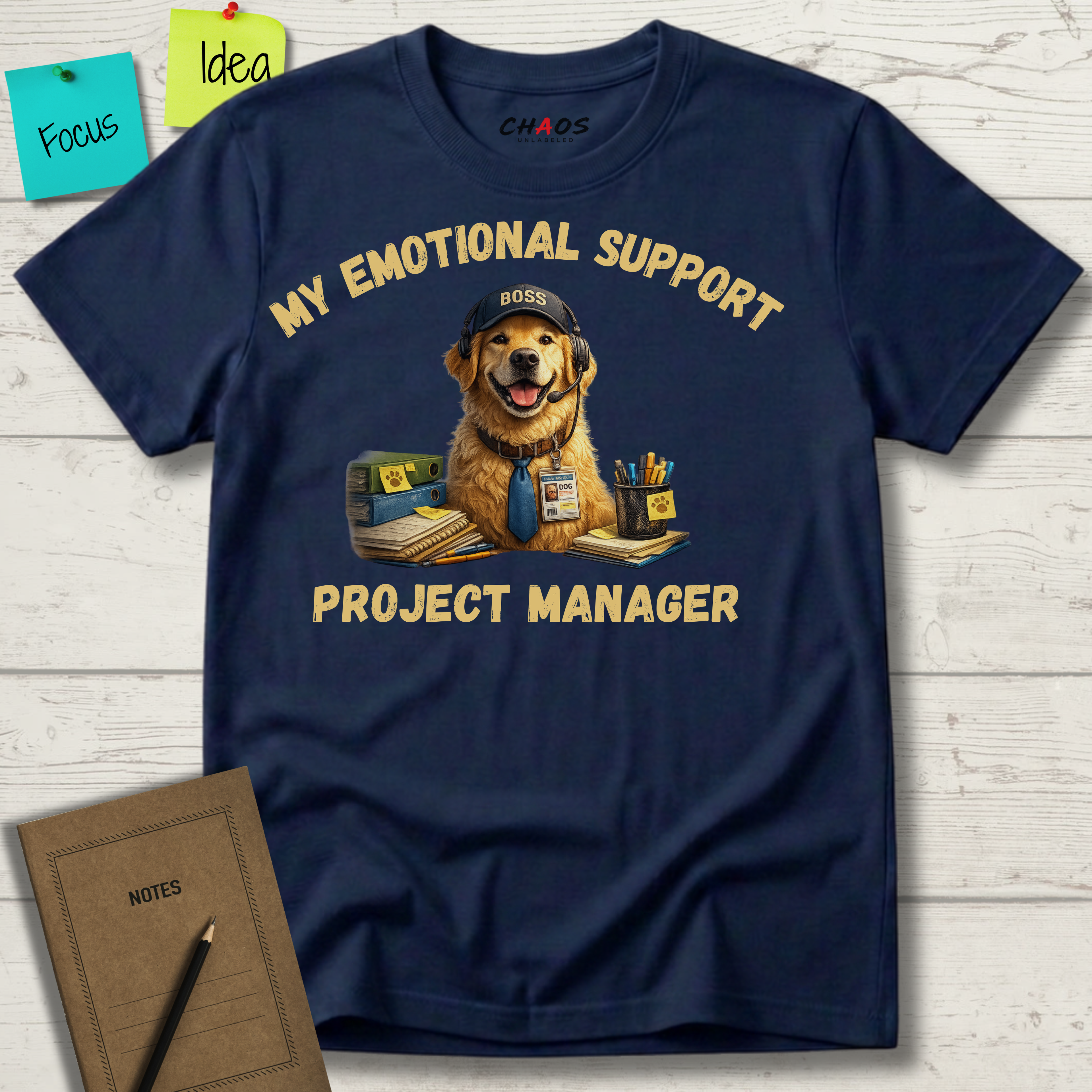 My Emotional Support Project Manager T-Shirt