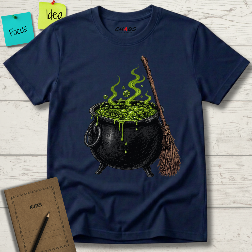 HALLOWEEN ADHD POTION CAULDRON T-SHIRT