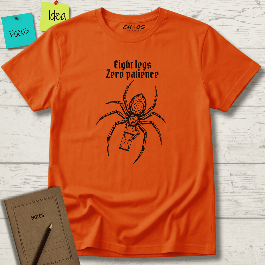EIGHT LEGS ZERO PATIENCE T-SHIRT