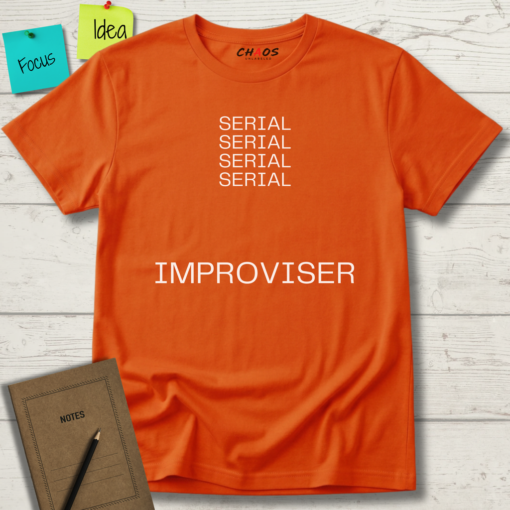 SERIAL SERIAL SERIAL SERIAL IMPROVISER T-SHIRT