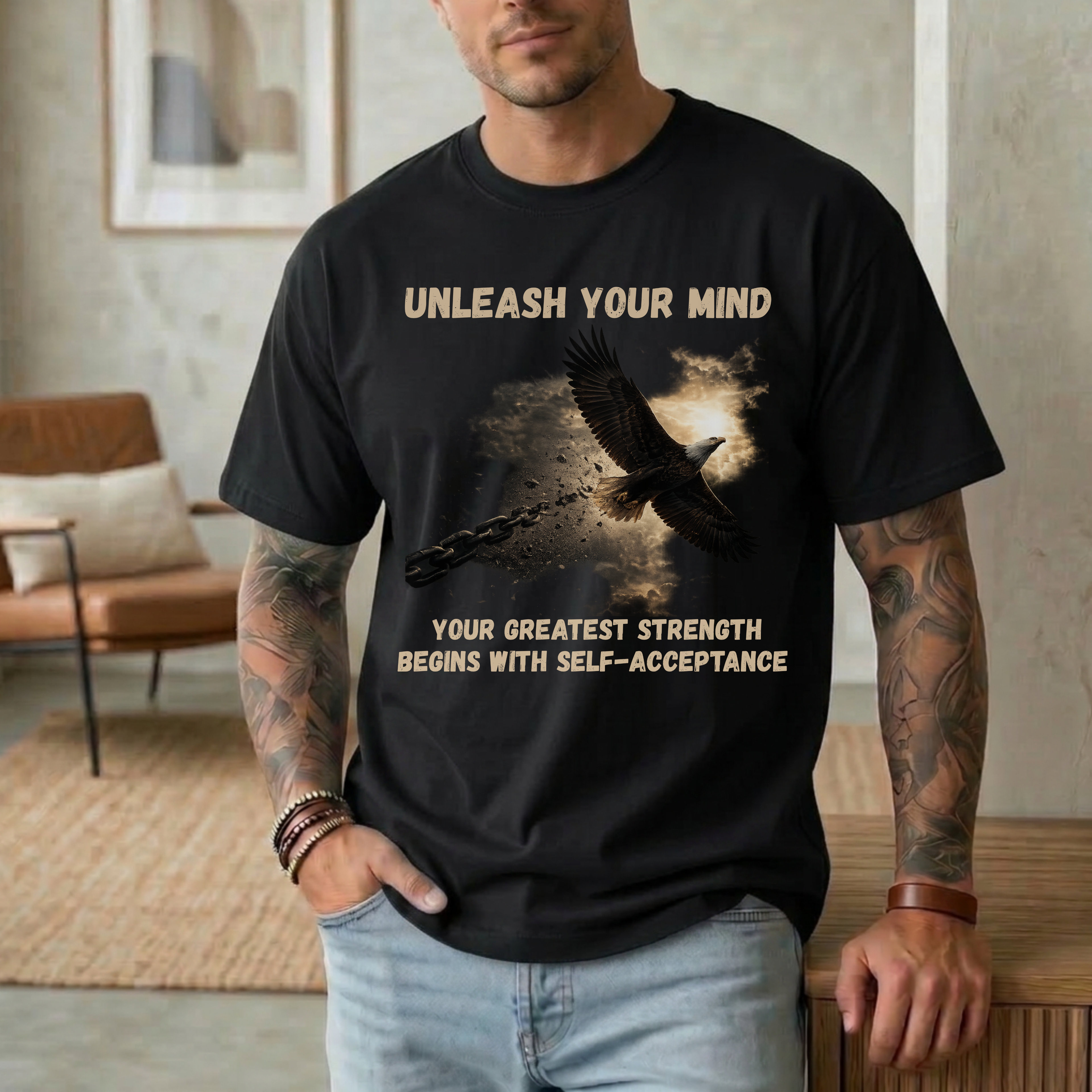 UNLEASH YOUR MIND. Your Greatest Strength Begins With Self-Acceptance T-Shirt