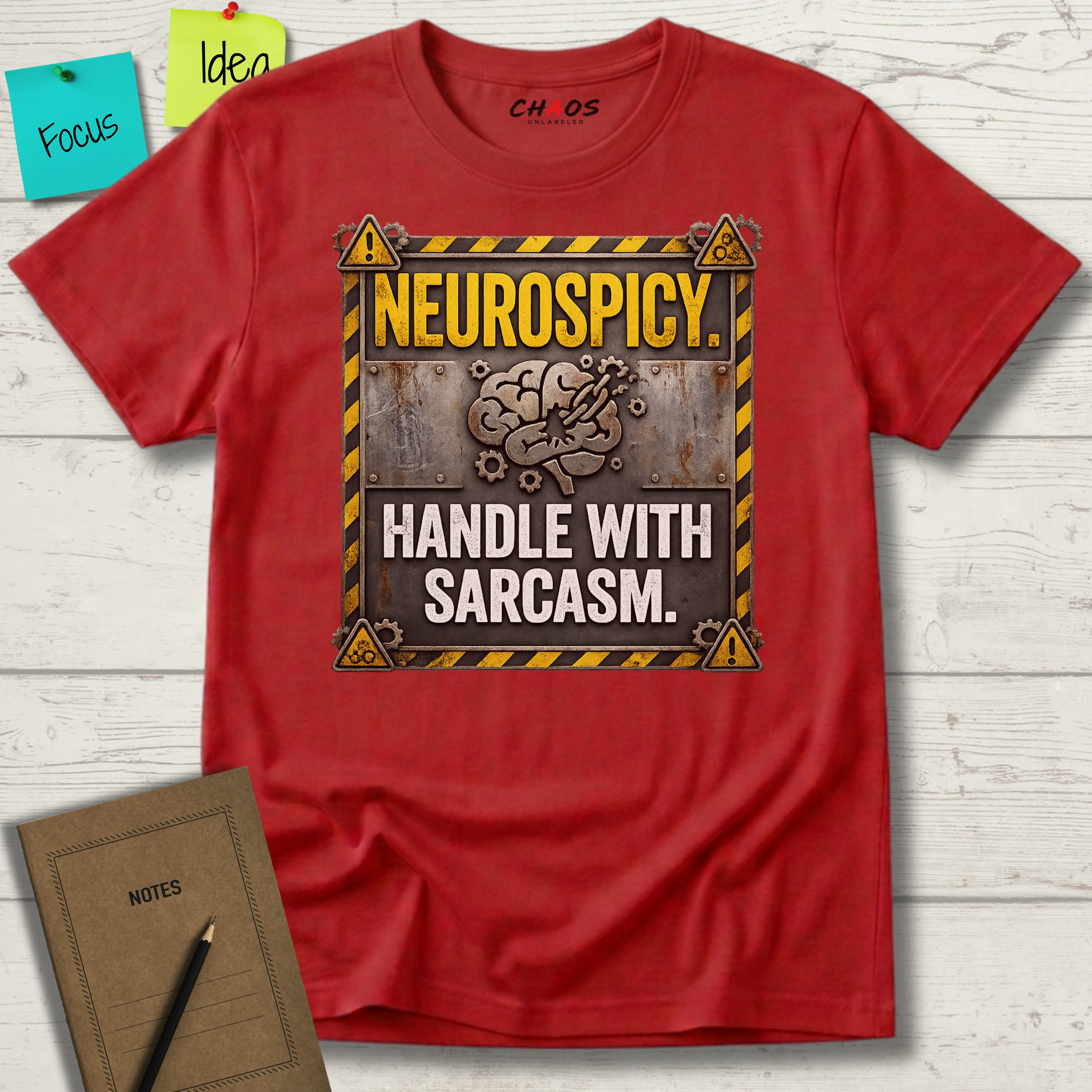Neurospicy. Handle With Sarcasm T-Shirt