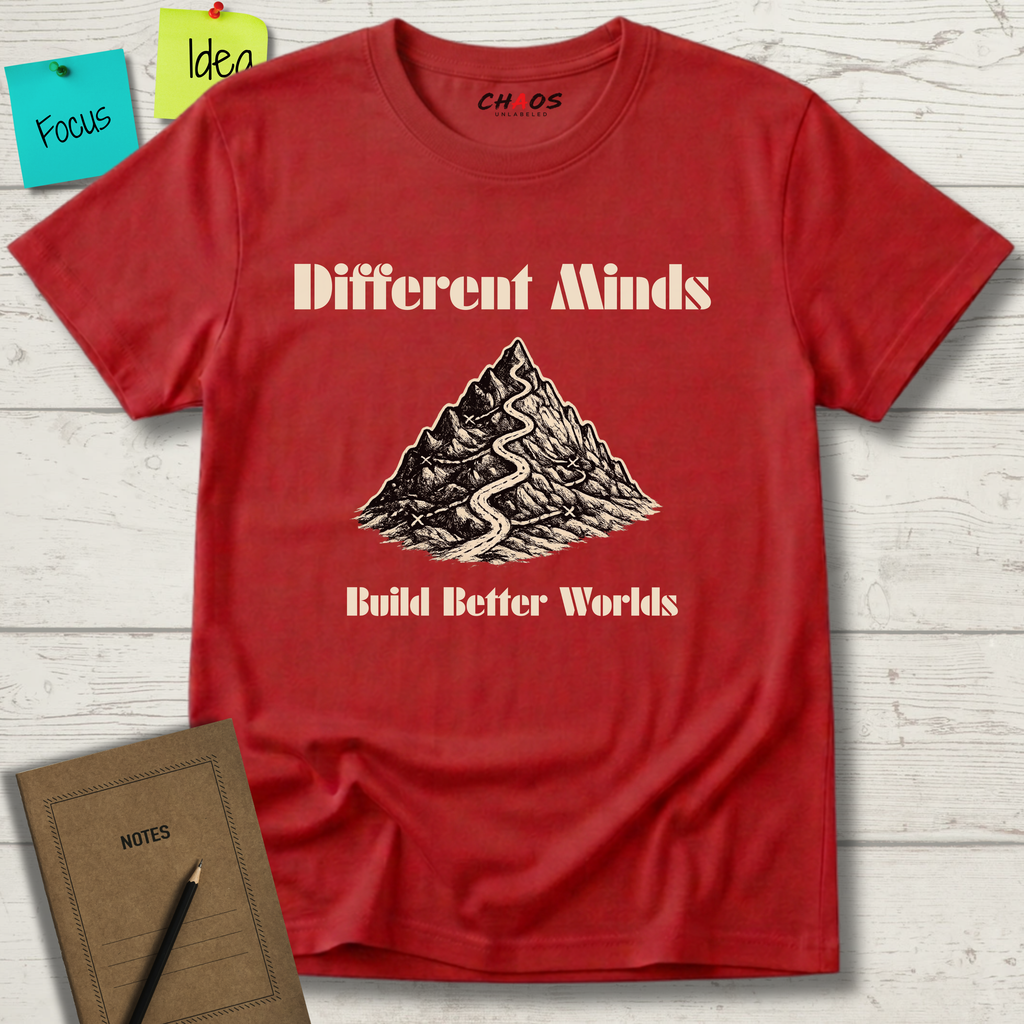 Different Minds Build Better Worlds T-Shirt