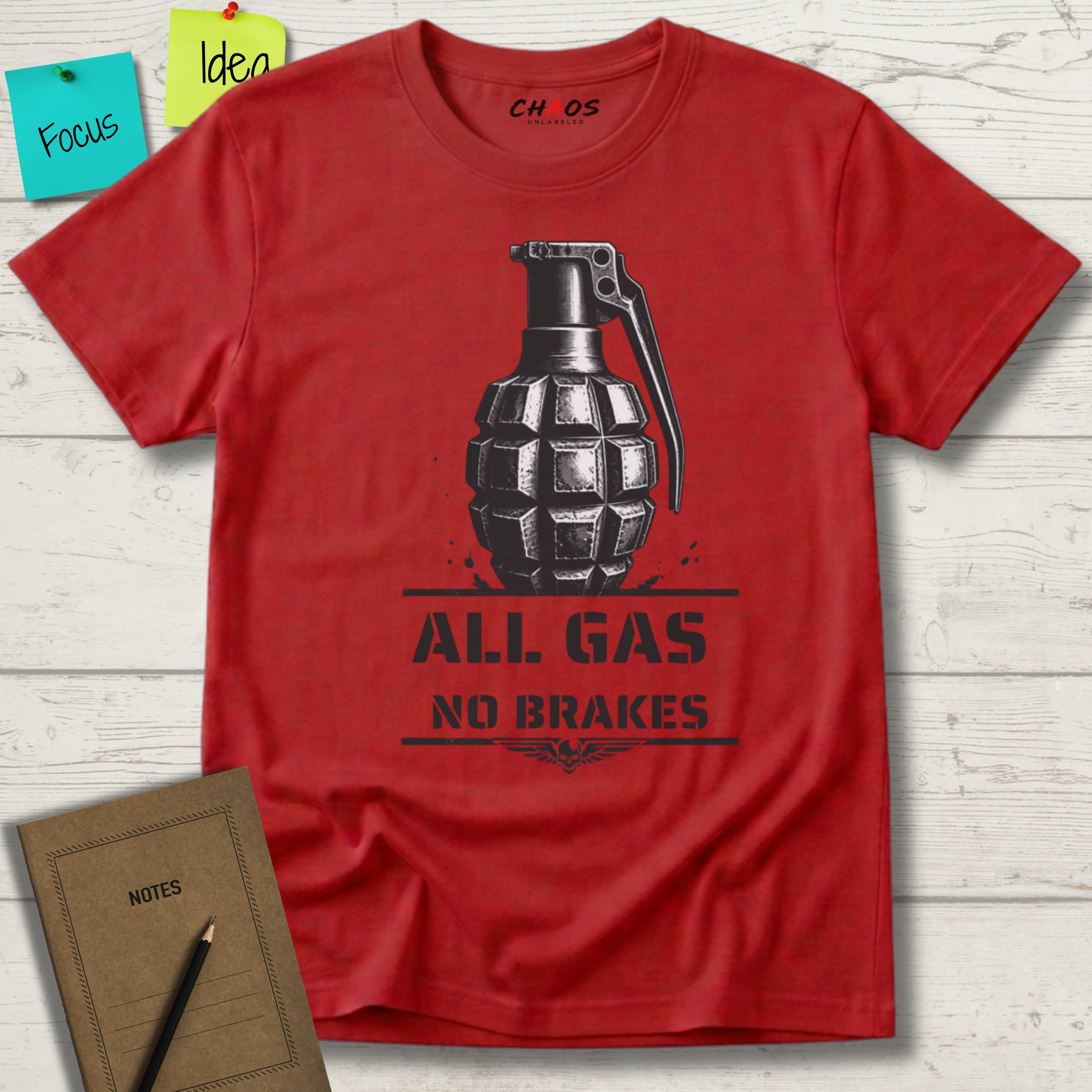 ALL GAS NO BRAKES T-SHIRT