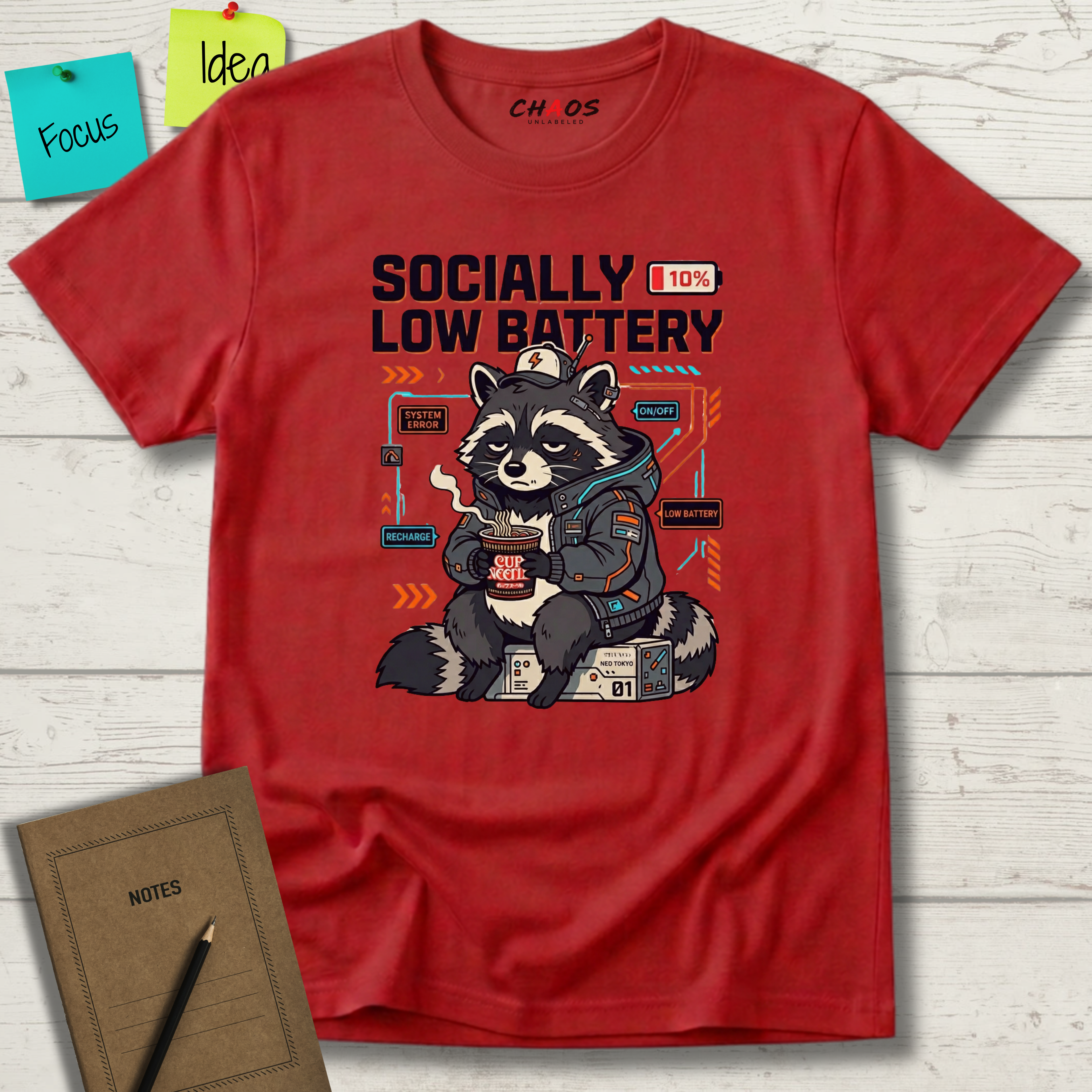 Socially Low Baterry T-Shirt