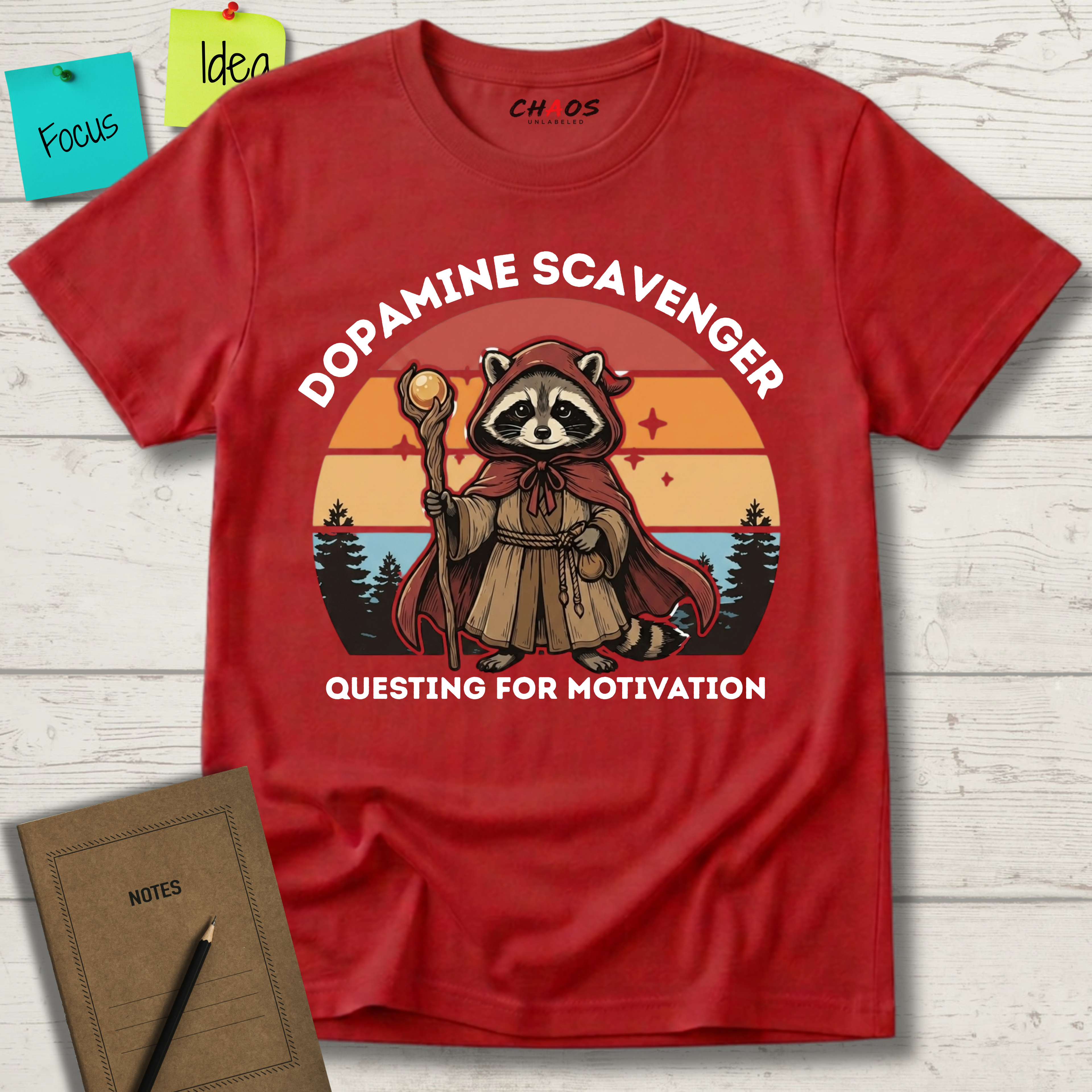 DOPAMINE SCAVENGER. QUESTING FOR MOTIVATION T-SHIRT
