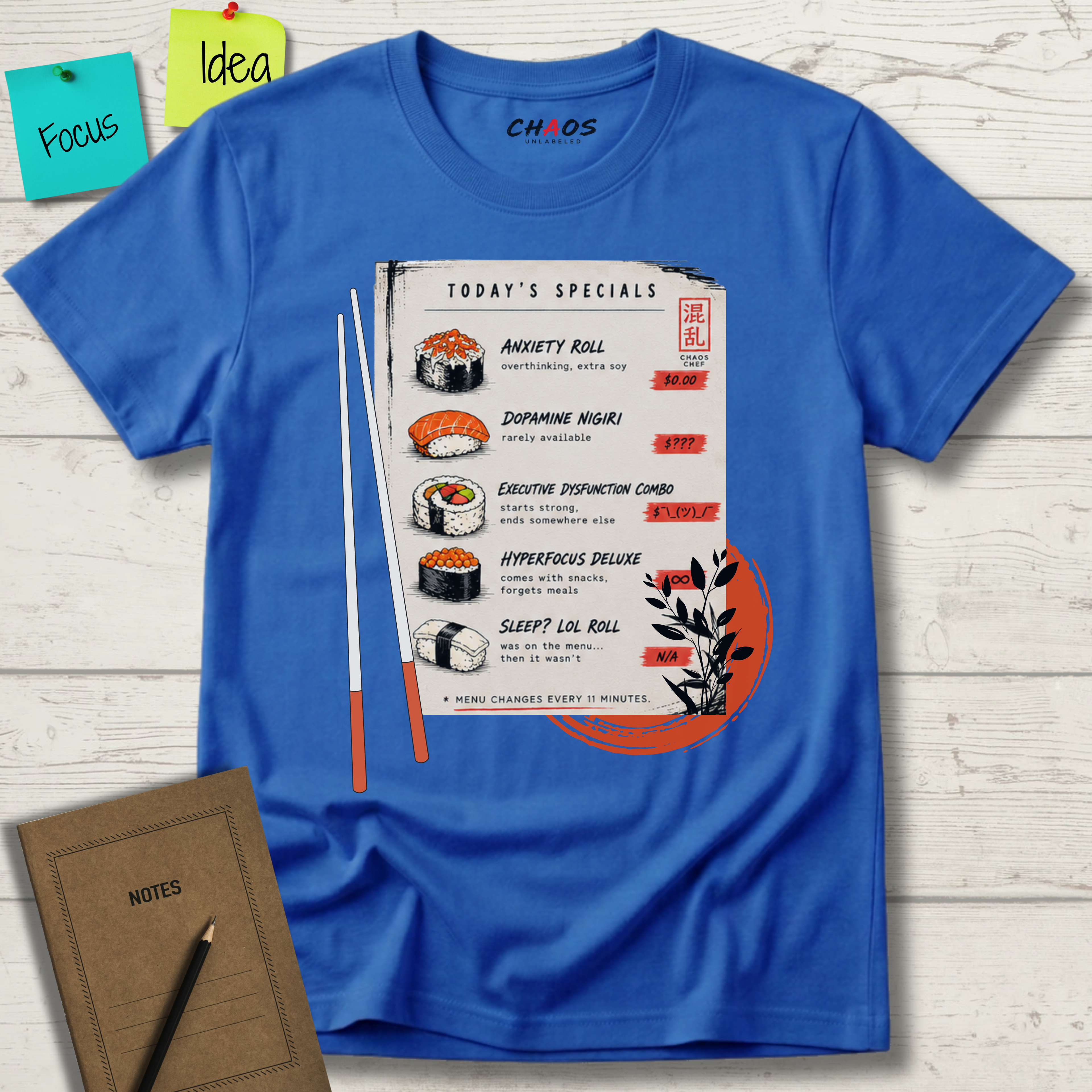 CHAOS SUSHI CHEF T-SHIRT