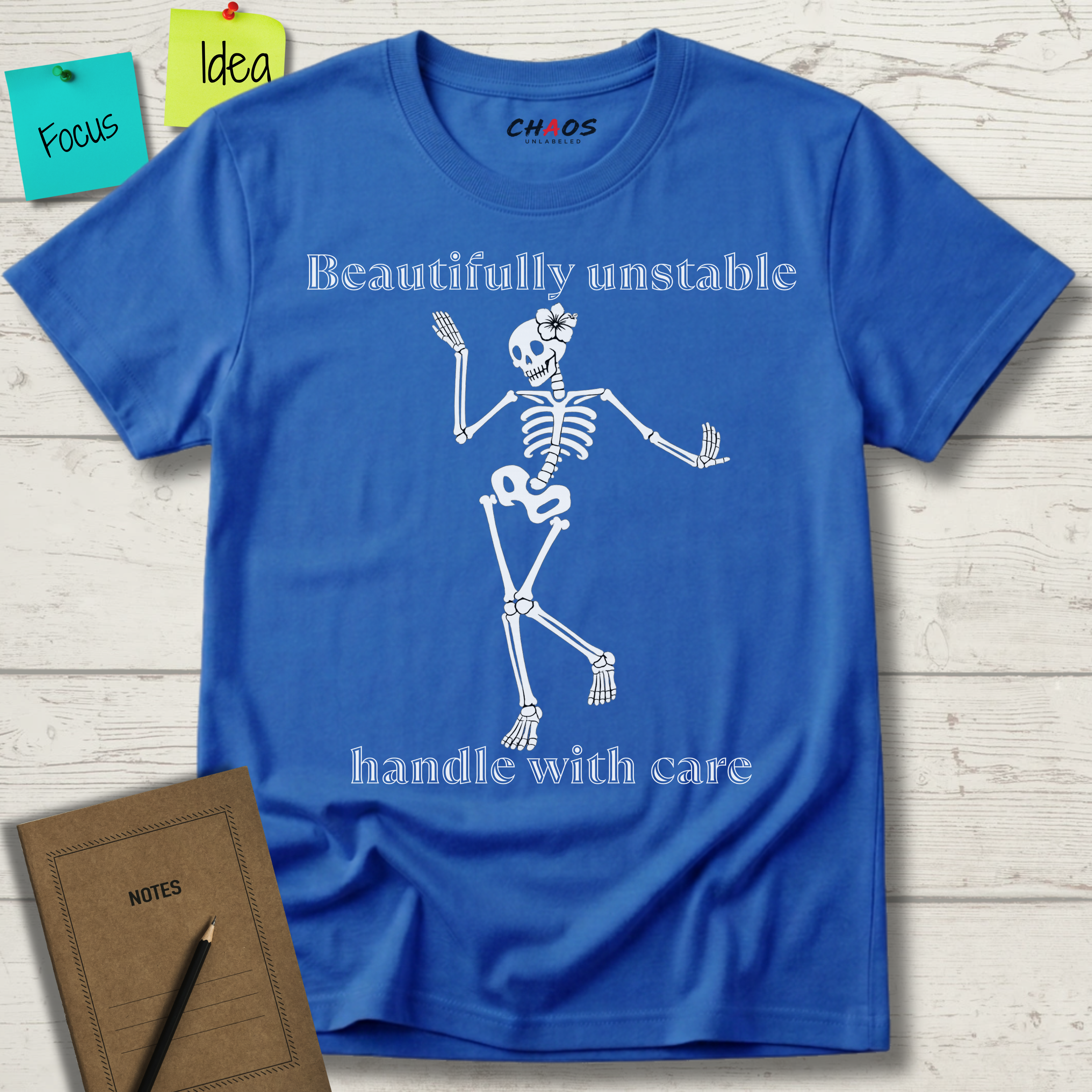 BEAUTIFFULLY UNSTABLE HANDLE WITH CARE T-SHIRT