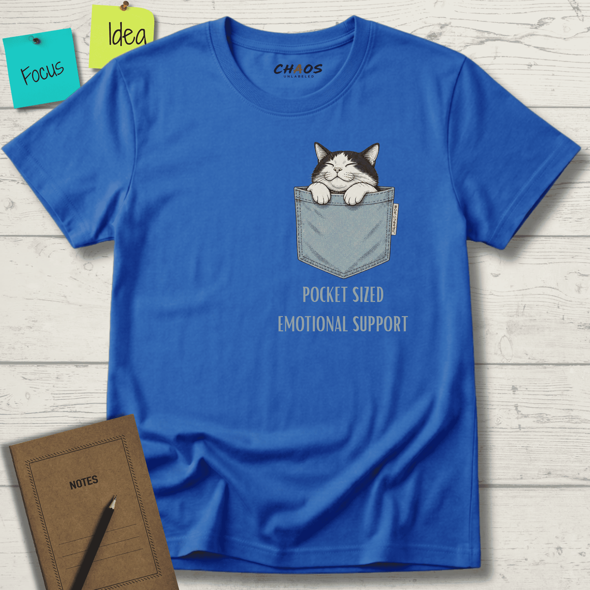 POCKET-SIZED EMOTIONAL SUPPORT T-SHIRT