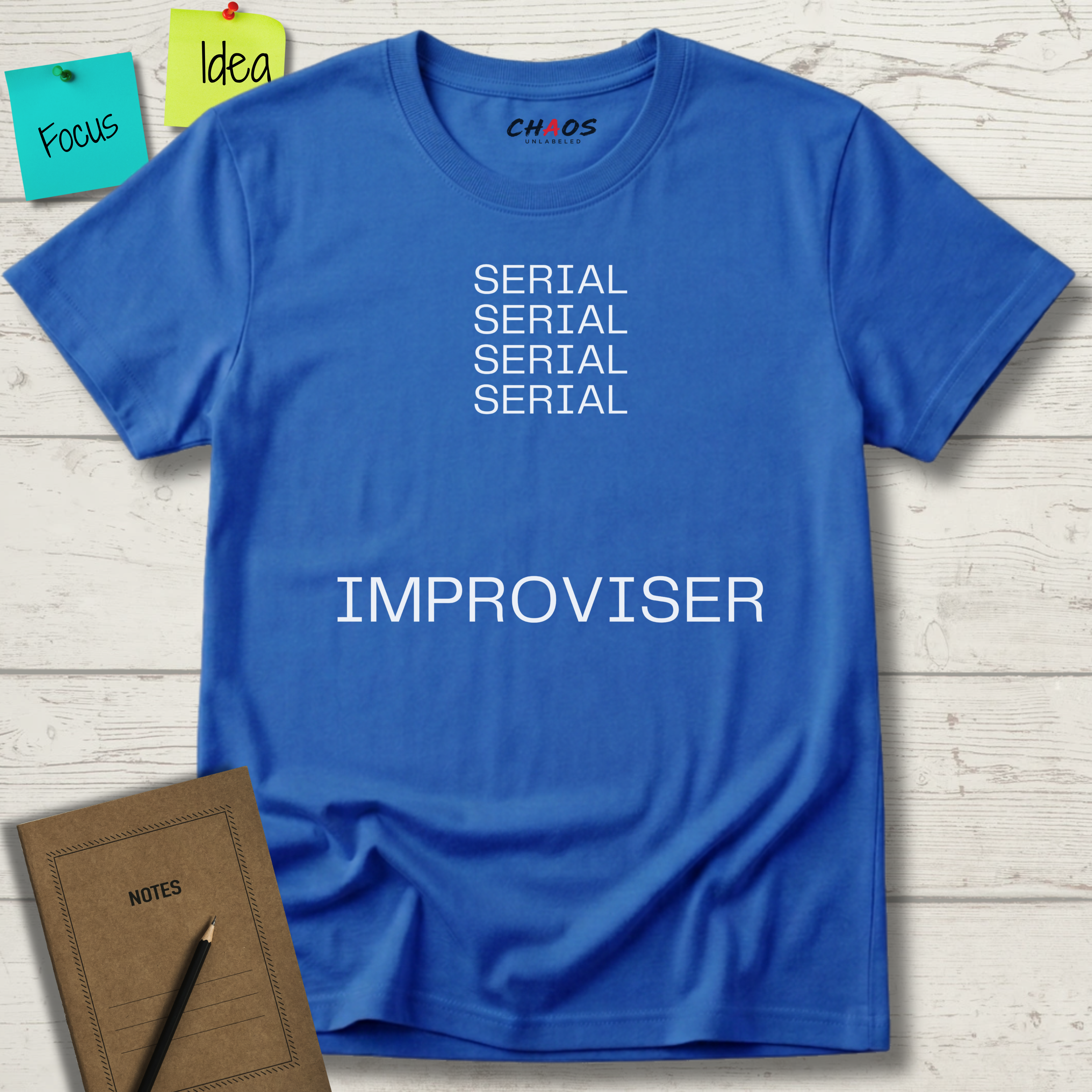 SERIAL SERIAL SERIAL SERIAL IMPROVISER T-SHIRT