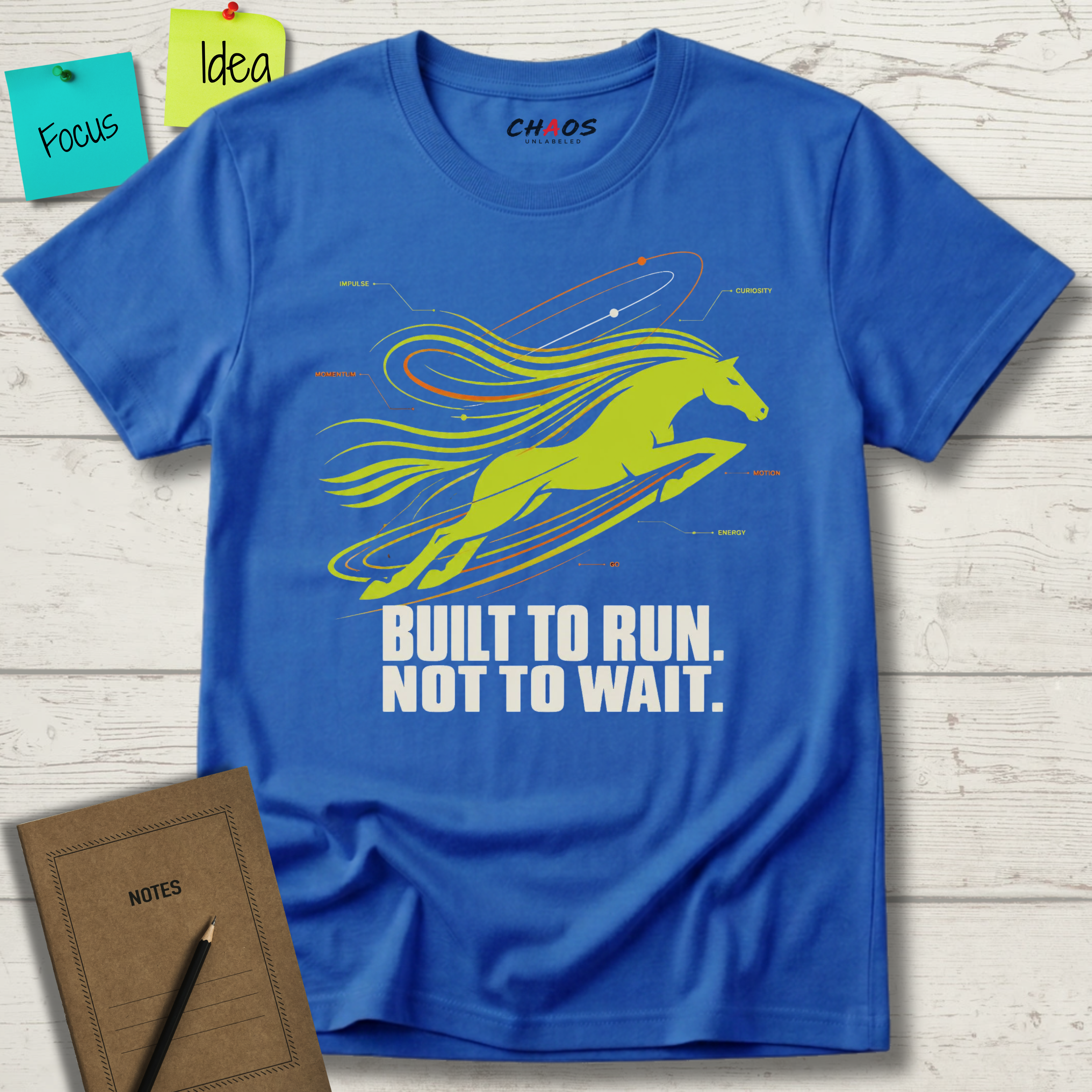 BUILT TO RUN NOT TO WAIT T-SHIRT