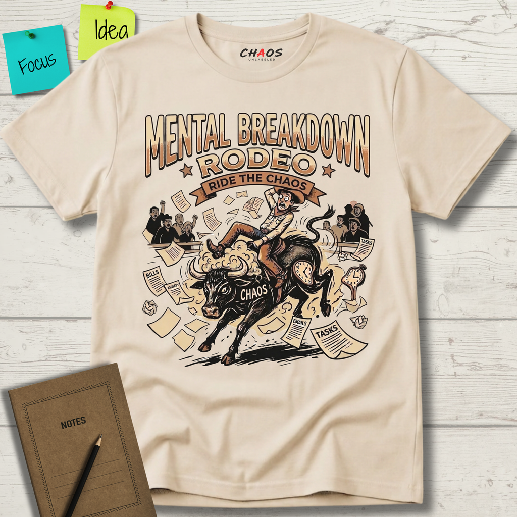 Mental Breakdown Rodeo. Ride the Chaos T-Shirt