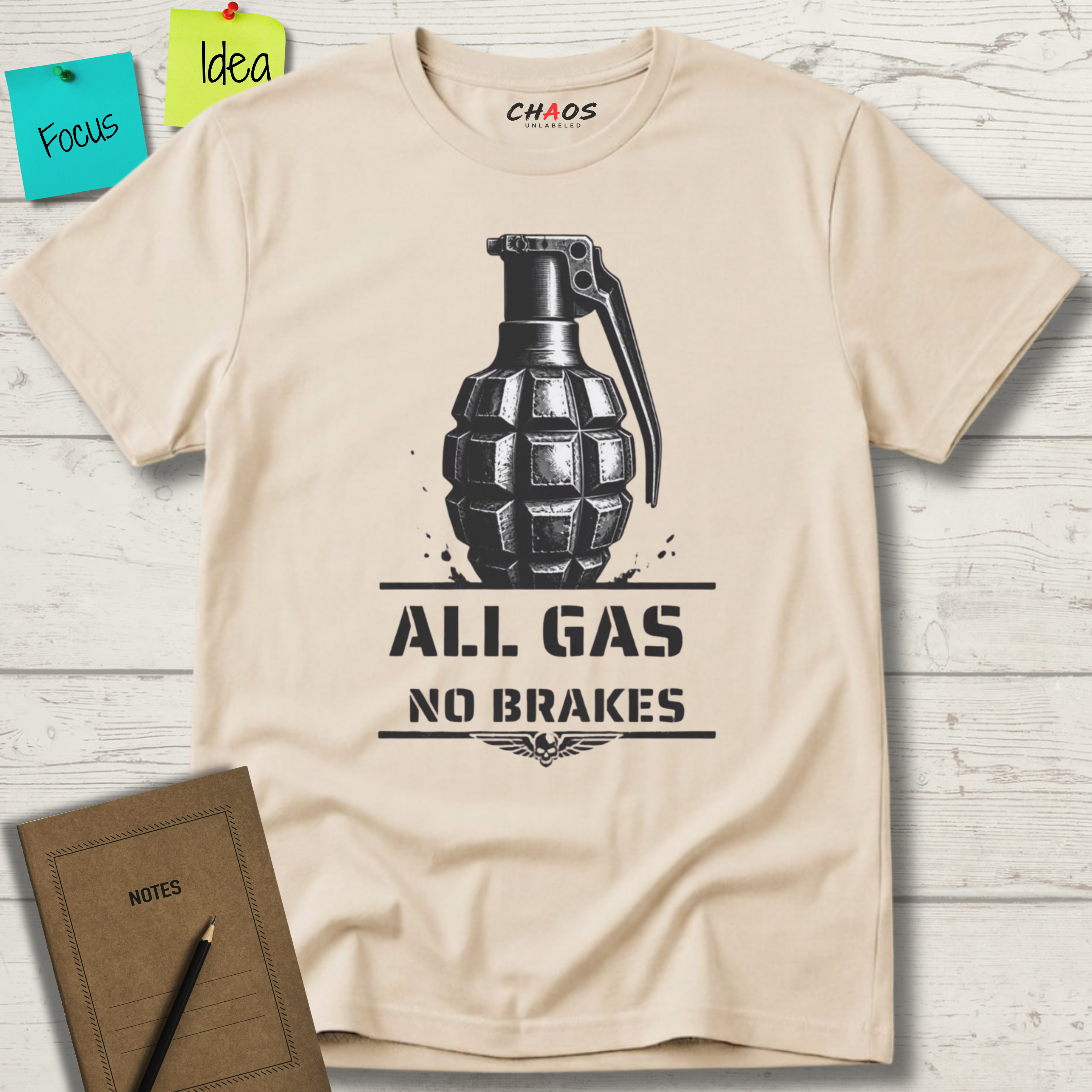ALL GAS NO BRAKES T-SHIRT