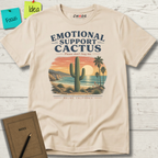EMOTIONAL SUPPORT CACTUS PLEASE DON'T HUG ME MALIBU CALIFORNIA T-SHIRT
