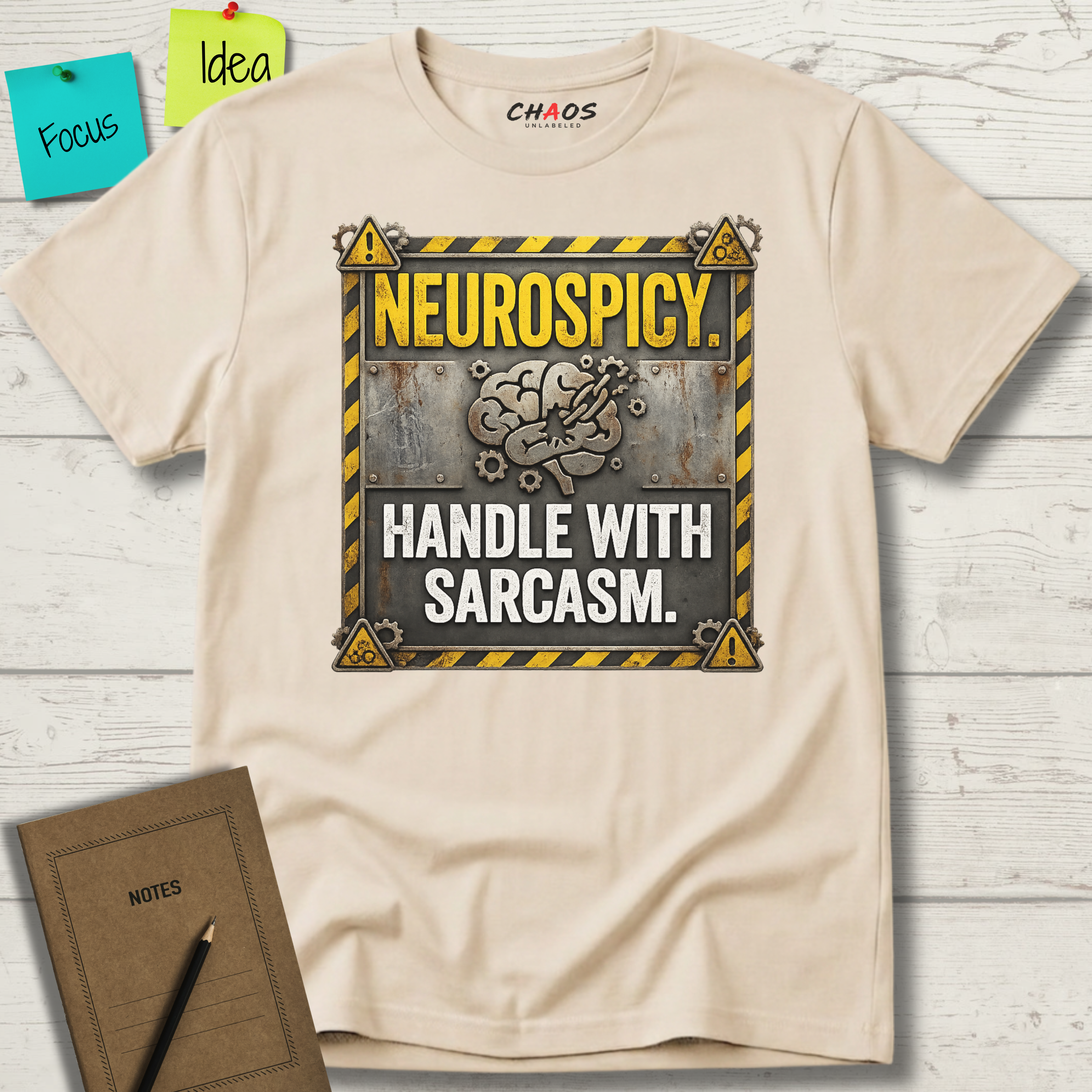 Neurospicy. Handle With Sarcasm T-Shirt