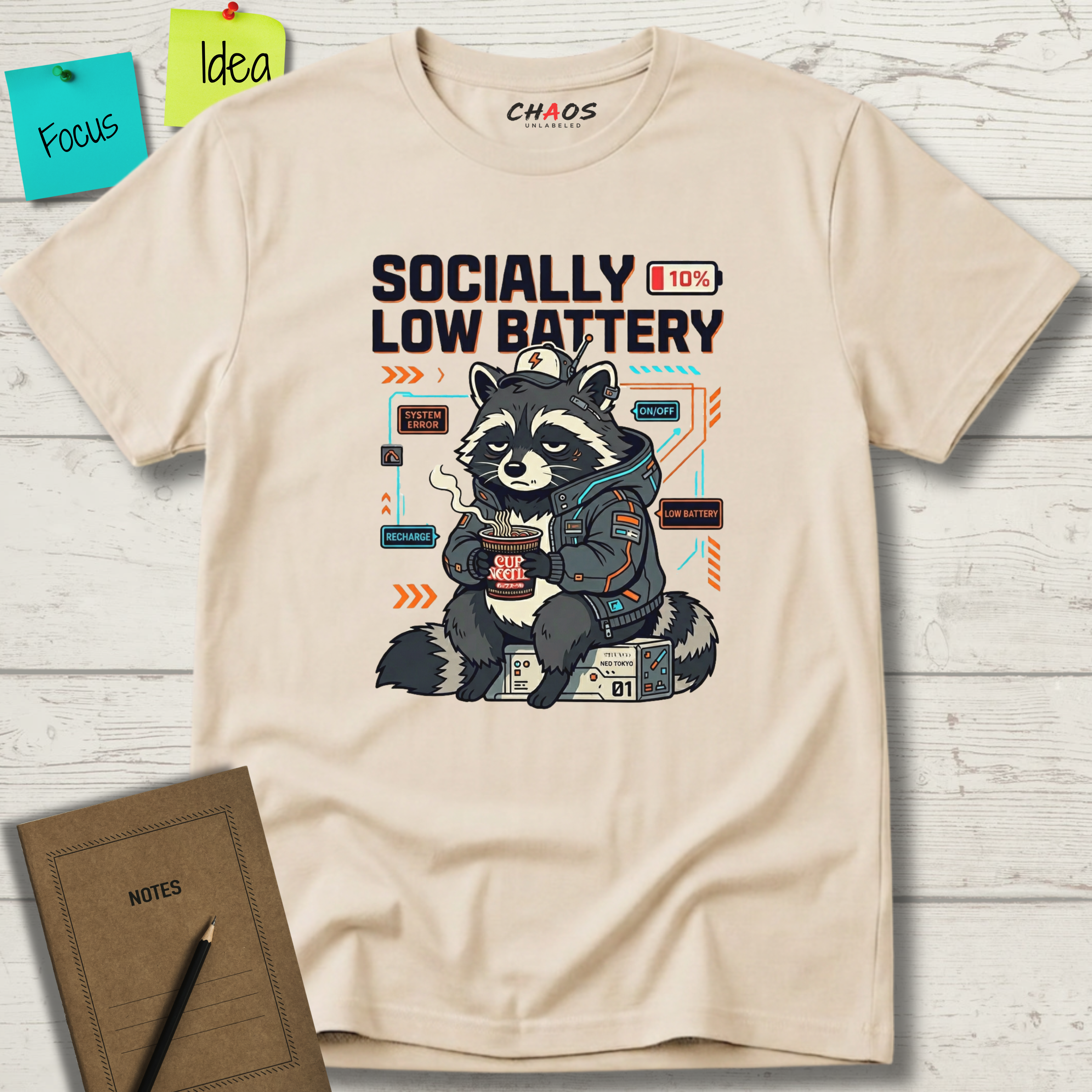 Socially Low Baterry T-Shirt
