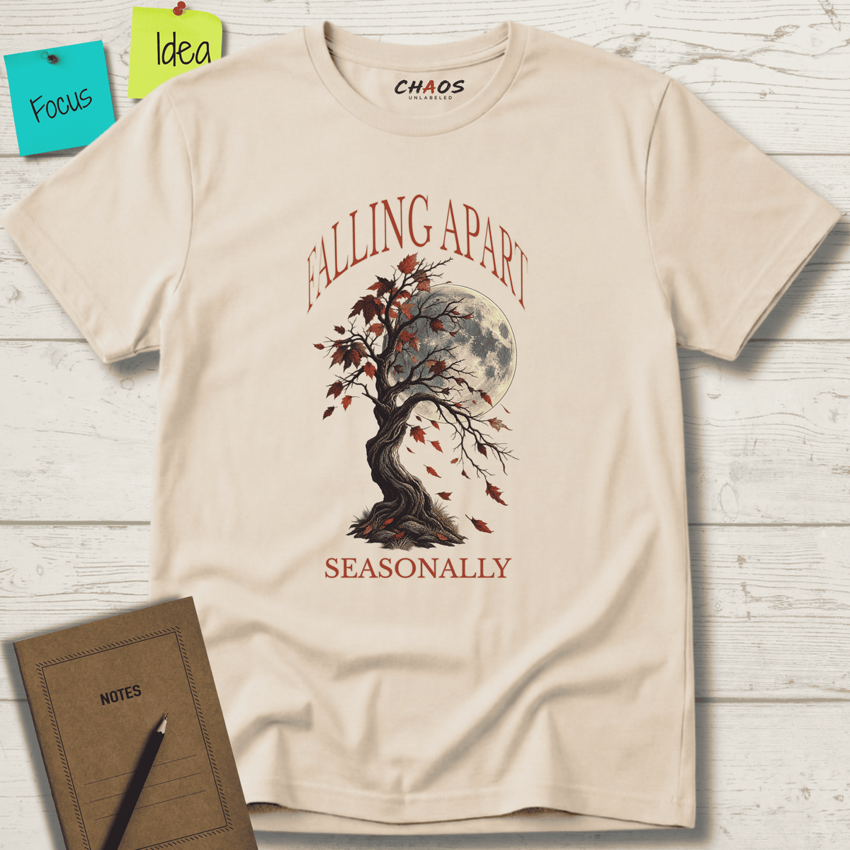 FALLING APART SEASONALLY T-SHIRT