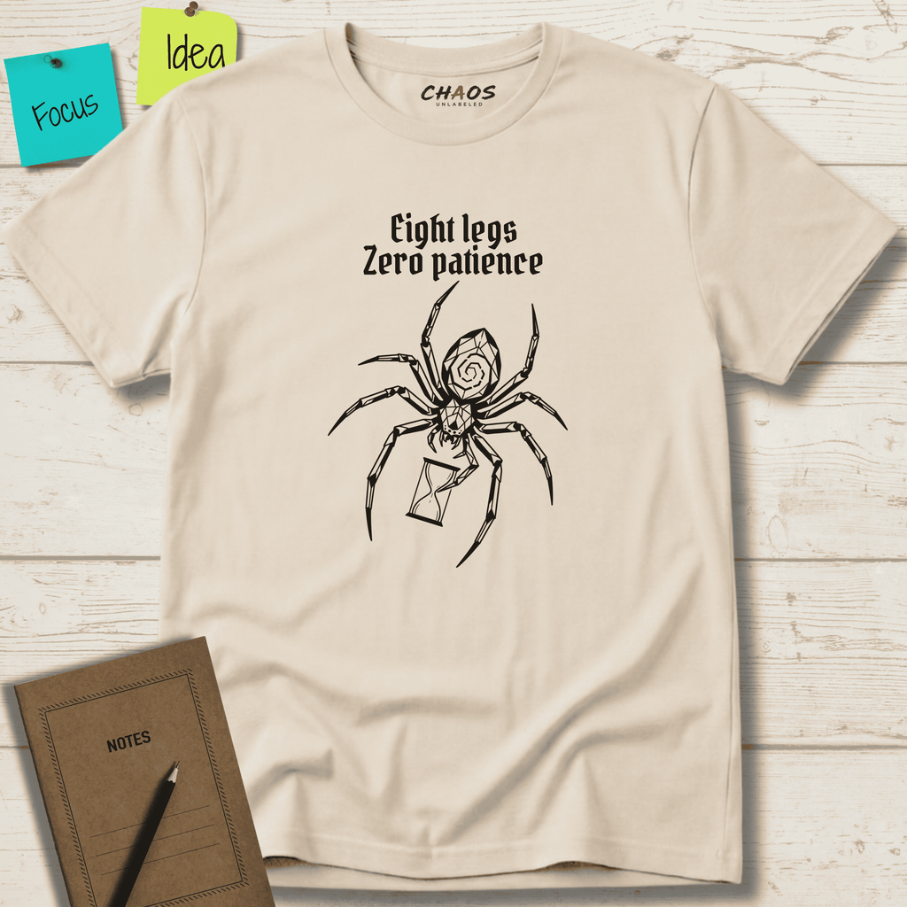 EIGHT LEGS ZERO PATIENCE T-SHIRT